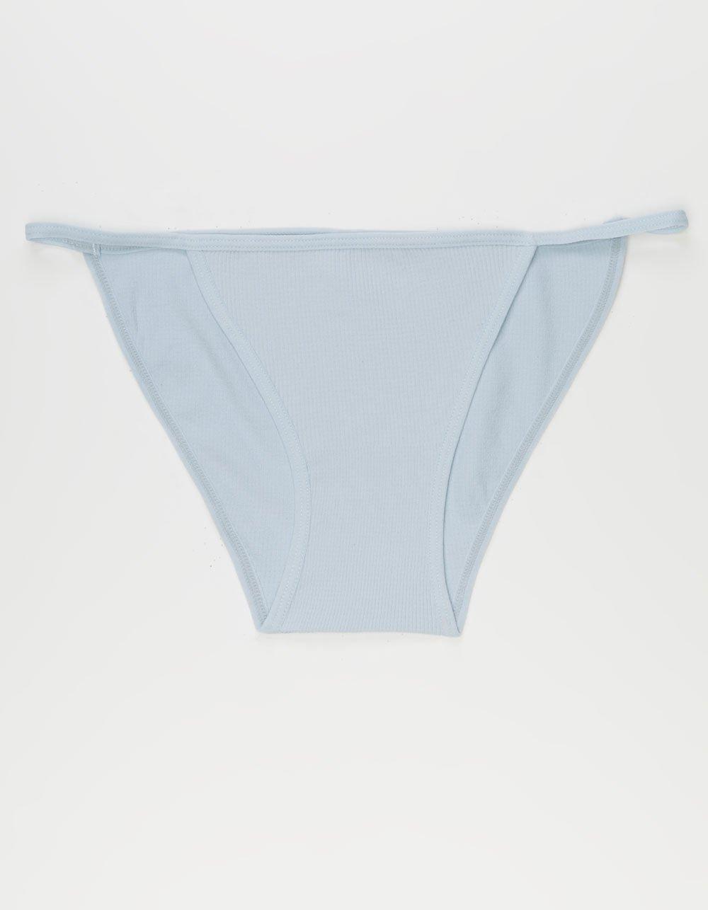 FULL TILT Rib Seamless Cheeky Panties - BLACK Product Image