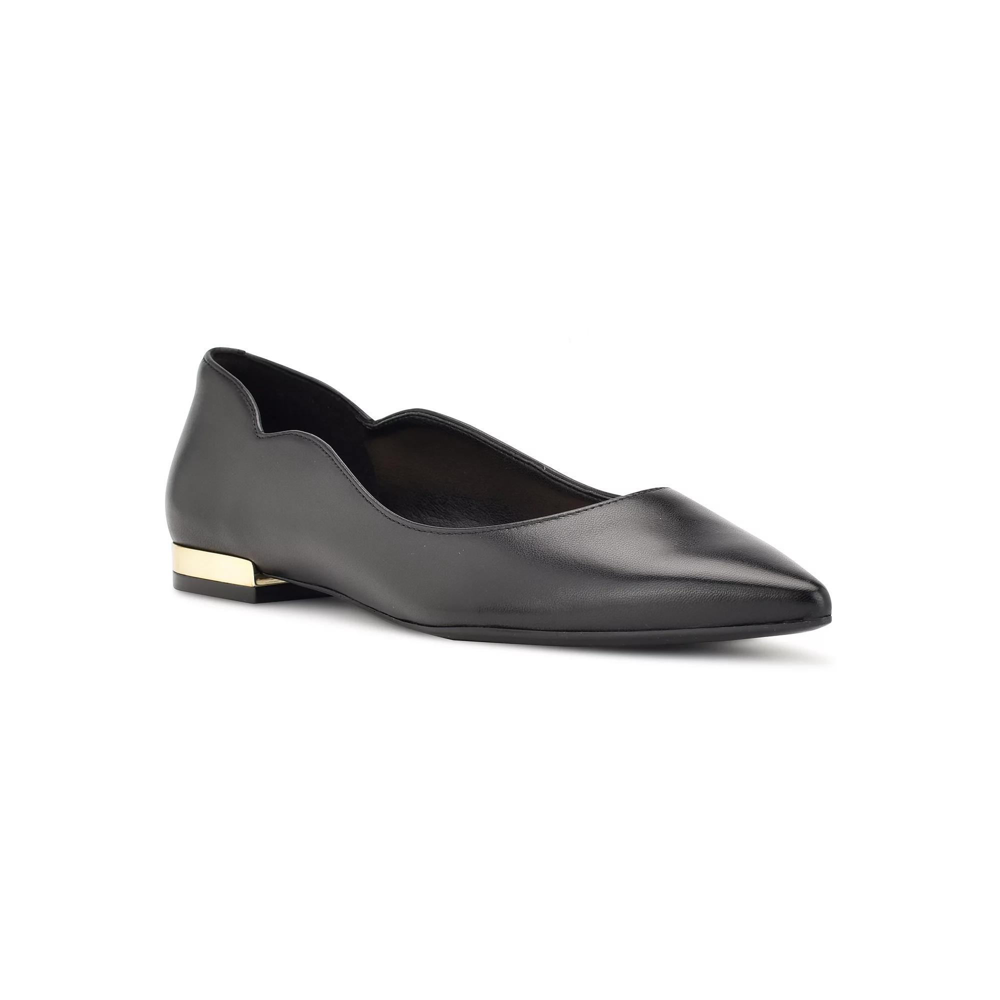 Nine West Lovlady Women's Leather Dress Flats,  Product Image
