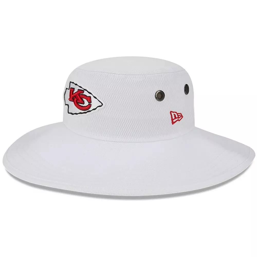 Men's New Era White Kansas City Chiefs 2023 NFL Training Camp Panama Bucket Hat Product Image