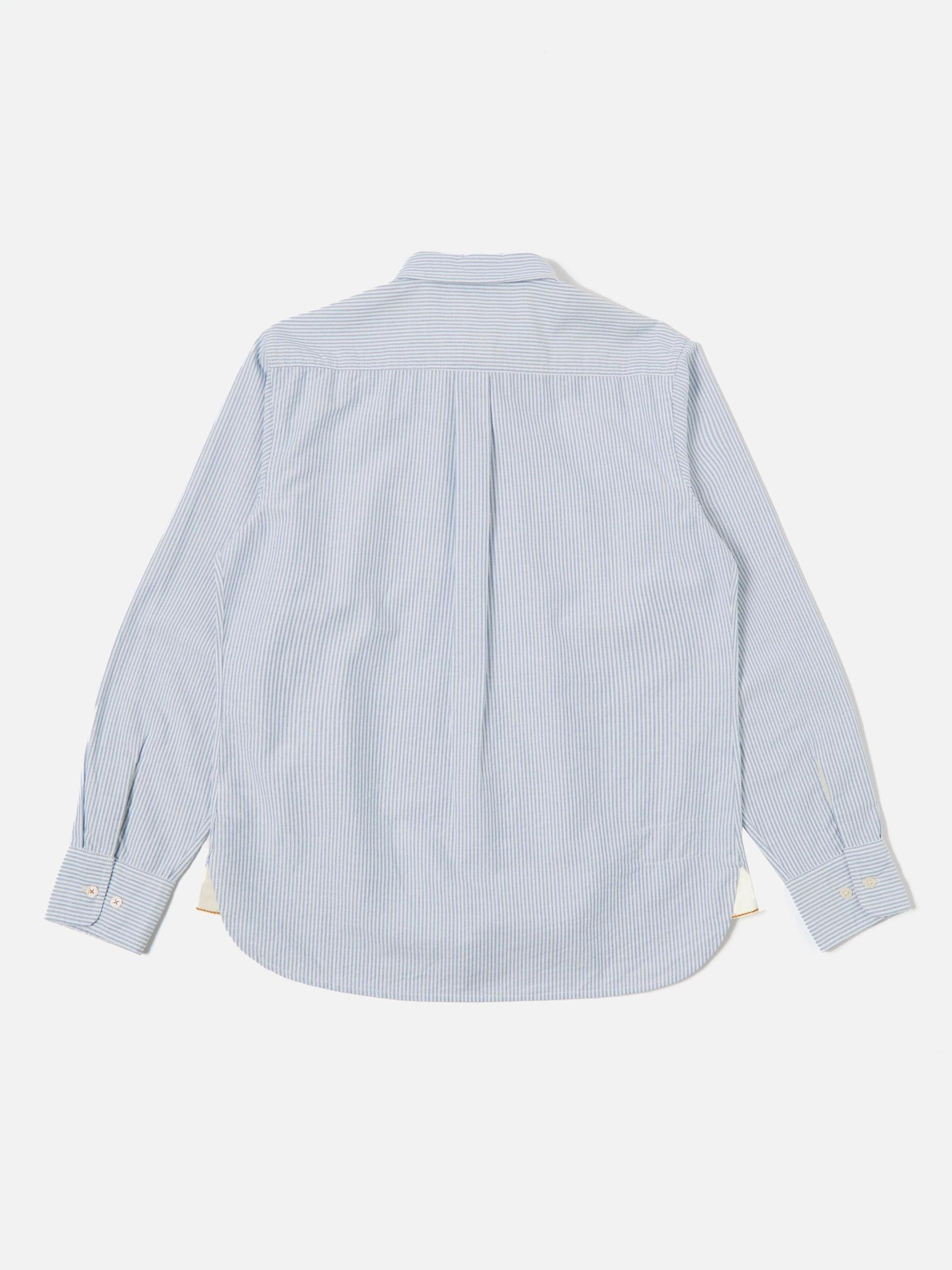 Universal Works Daybrook Shirt in Blue Oxford Stripe Product Image