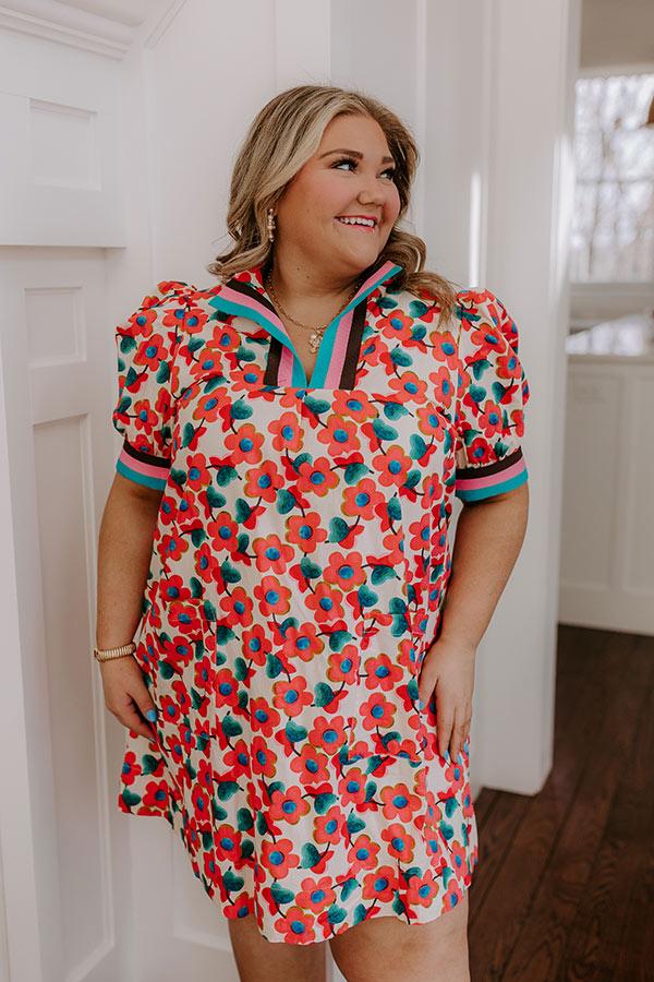 Sweet Blooms Mini Dress Curves Product Image