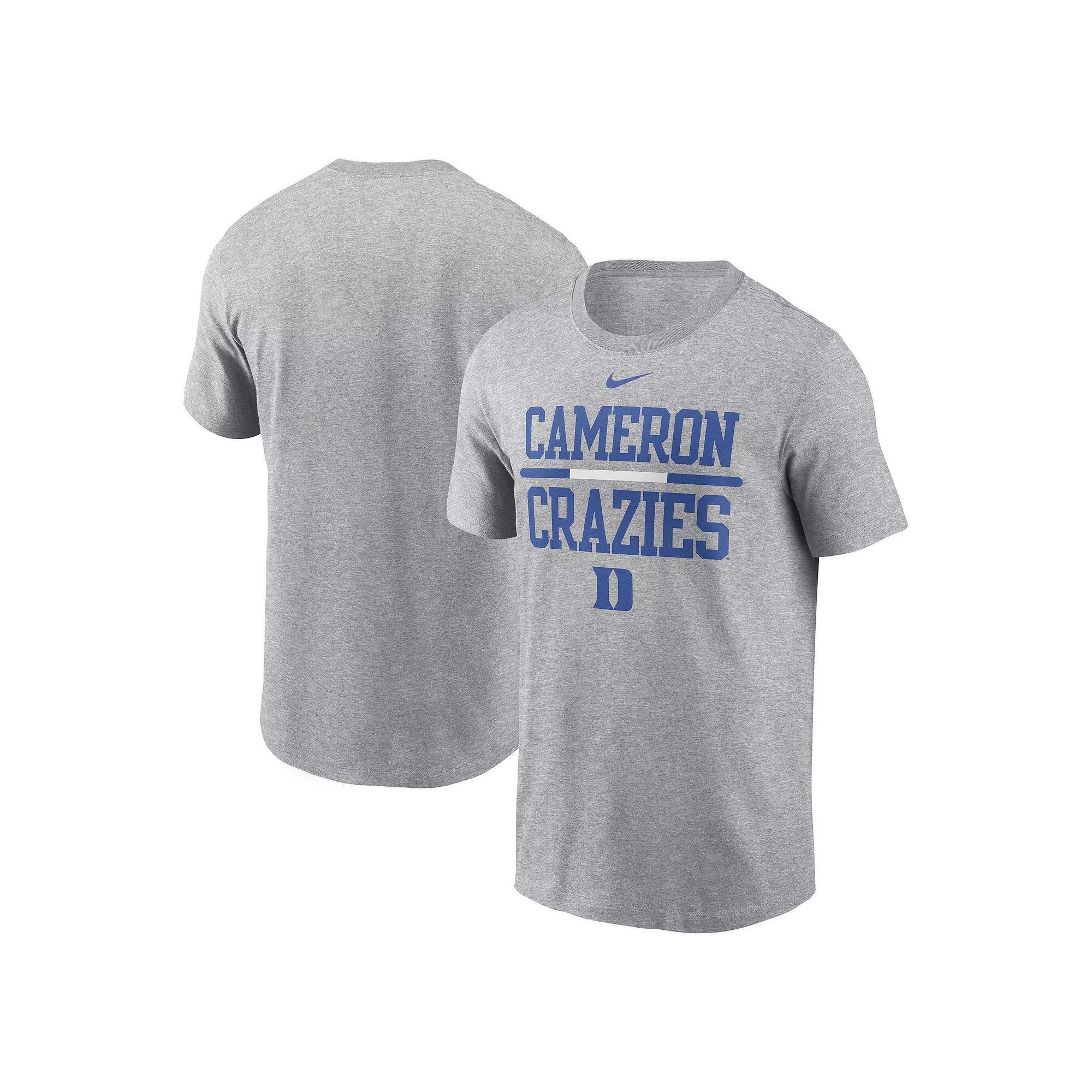 Men's Nike Heather Gray Duke Blue Devils DNA Lockup T-Shirt, Size: 2XL, Grey Product Image