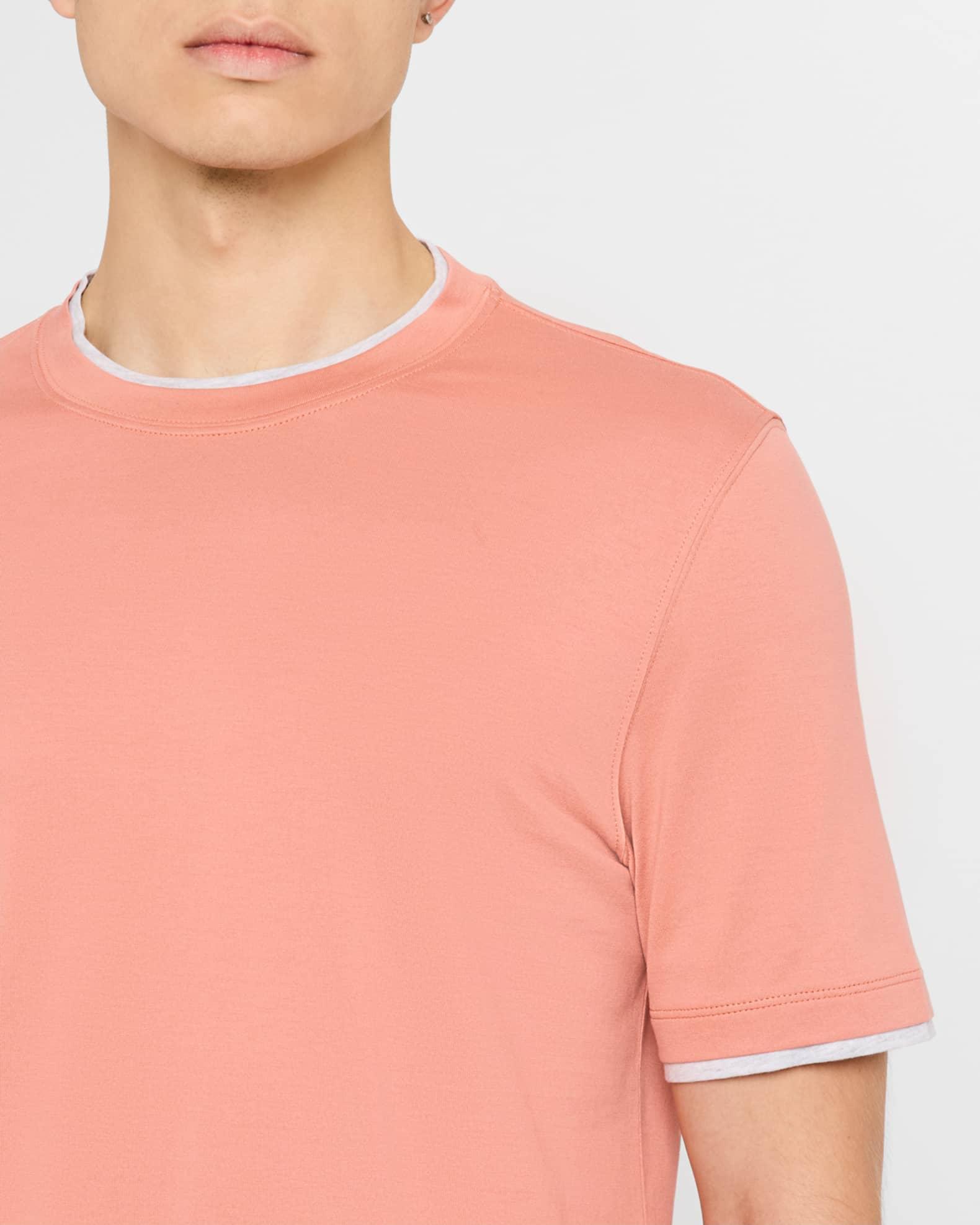 Men's Crewneck T-Shirt with Tipping Product Image