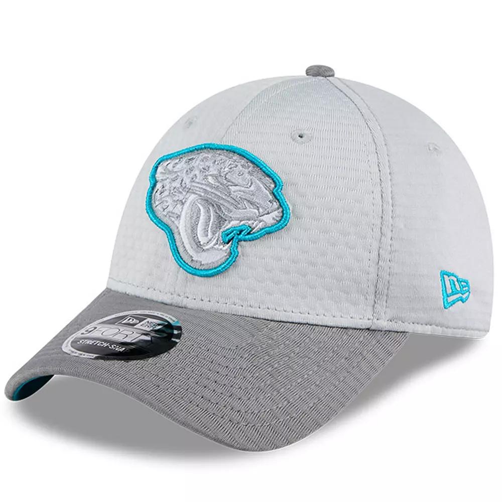 Men's New Era Gray Jacksonville Jaguars 2024 NFL Training Camp 9FORTY Adjustable Hat, Grey Product Image