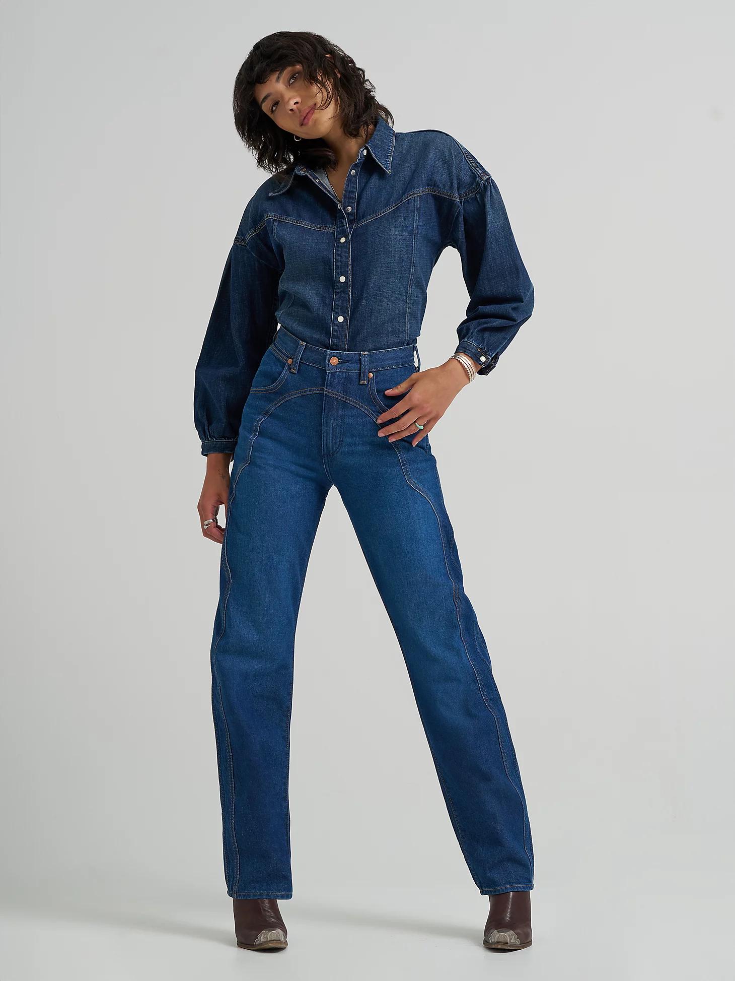 Women's Sleek Barrel Western Jean in Rustlers Retreat Product Image