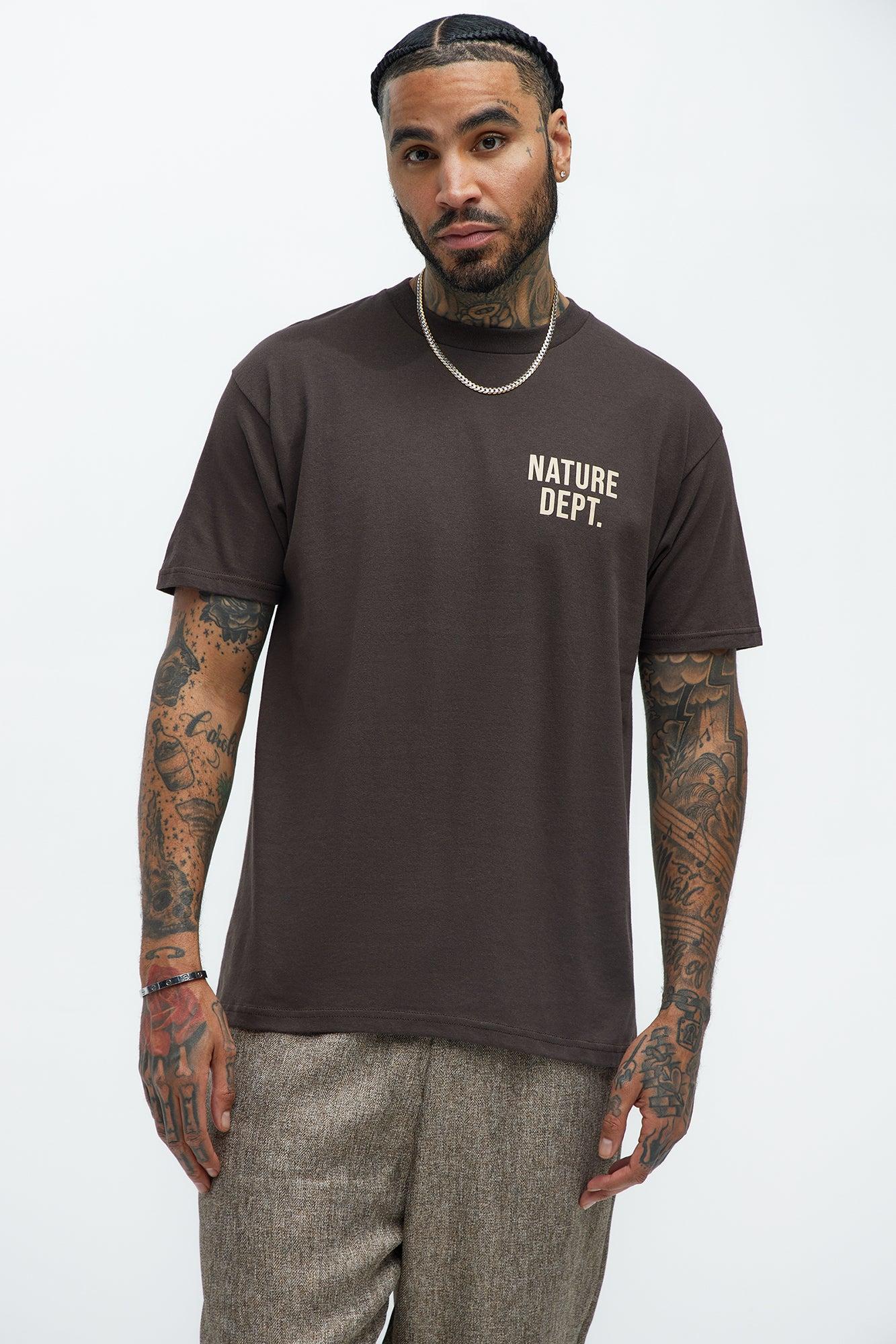 Nature Dept. Short Sleeve Tee - Brown Product Image