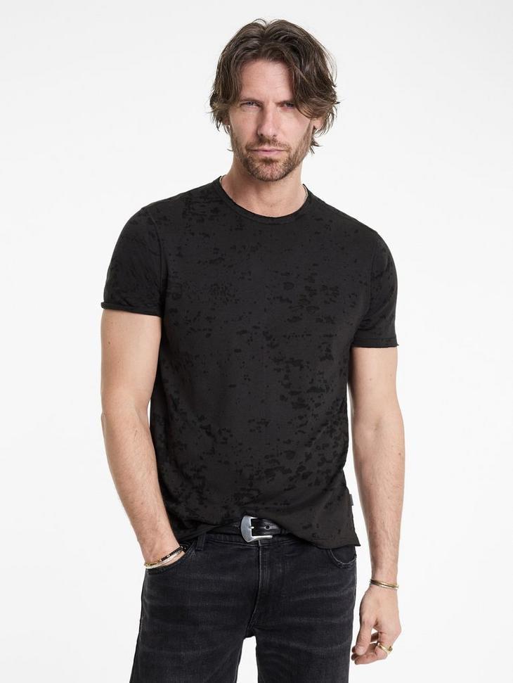 John Varvatos Eden Burnout Crew - Carbon Grey Product Image