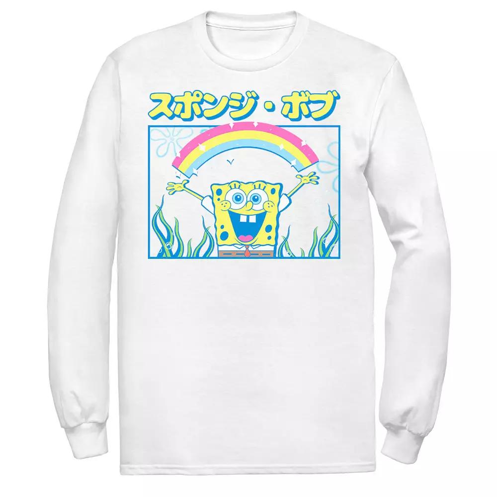 Men's Nickelodeon SpongeBob SquarePants Rainbow Kanji Poster Tee,  Product Image