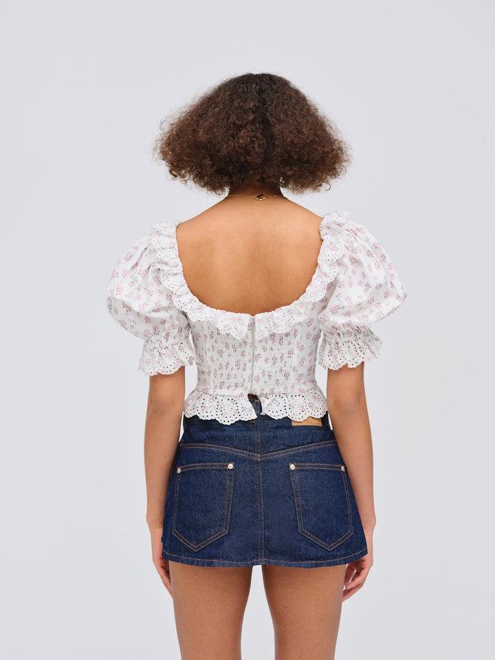 Noam Corset Top — Cream Product Image