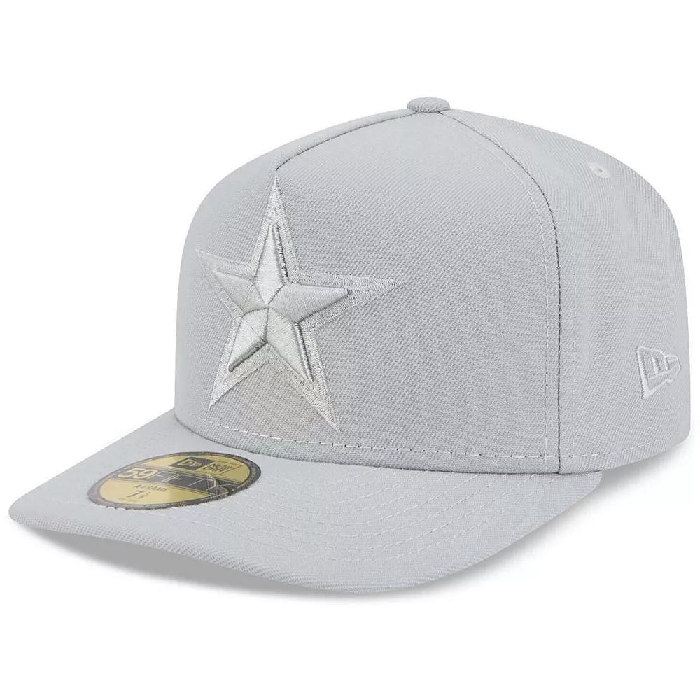 Mens New Era Gray Dallas Cowboys Color Pack A-Frame 59FIFTY Fitted Hat Product Image