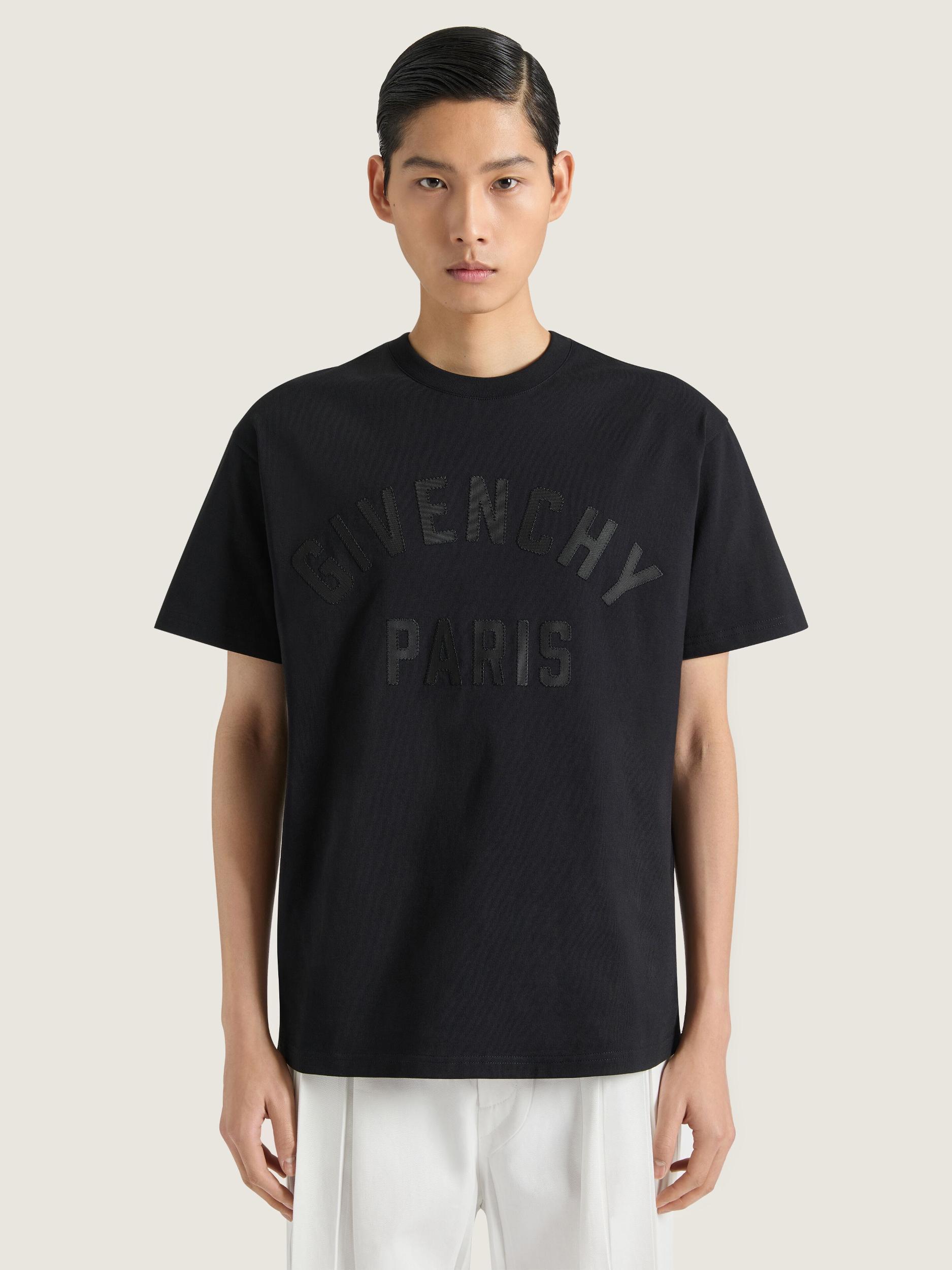 T-shirt in cotton with GIVENCHY Paris embroidery Product Image