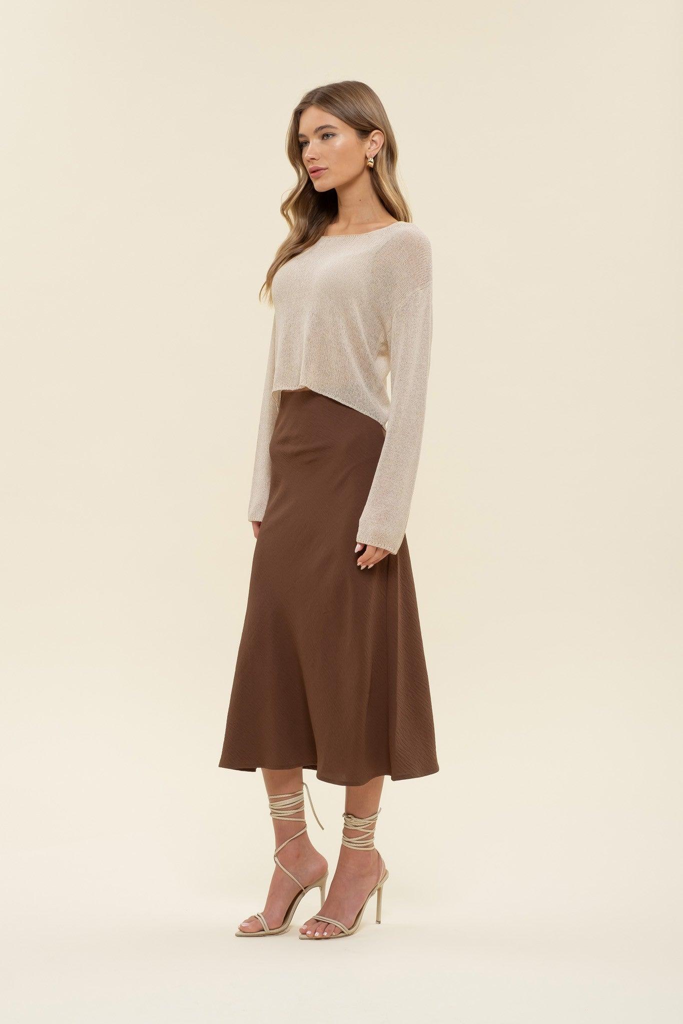 Slip Midi Skirt Product Image