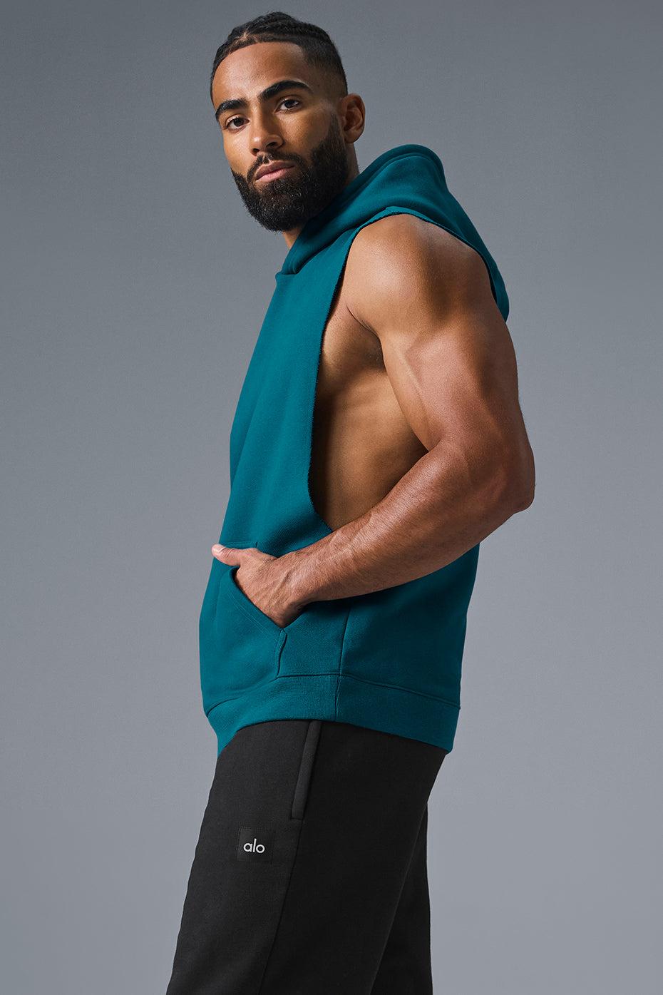 Renown Sleeveless Hoodie - Oceanic Teal Product Image