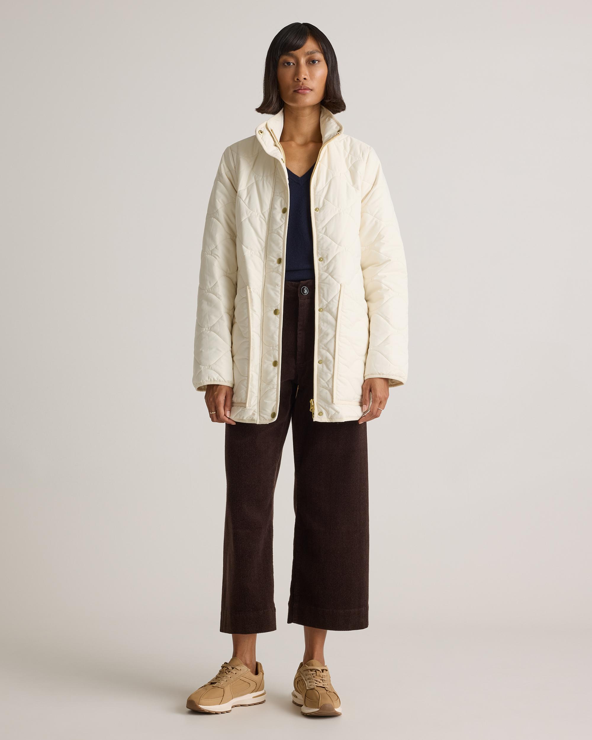 Quince | Women's Featherless Quilted Long Puffer Jacket Nylon Product Image