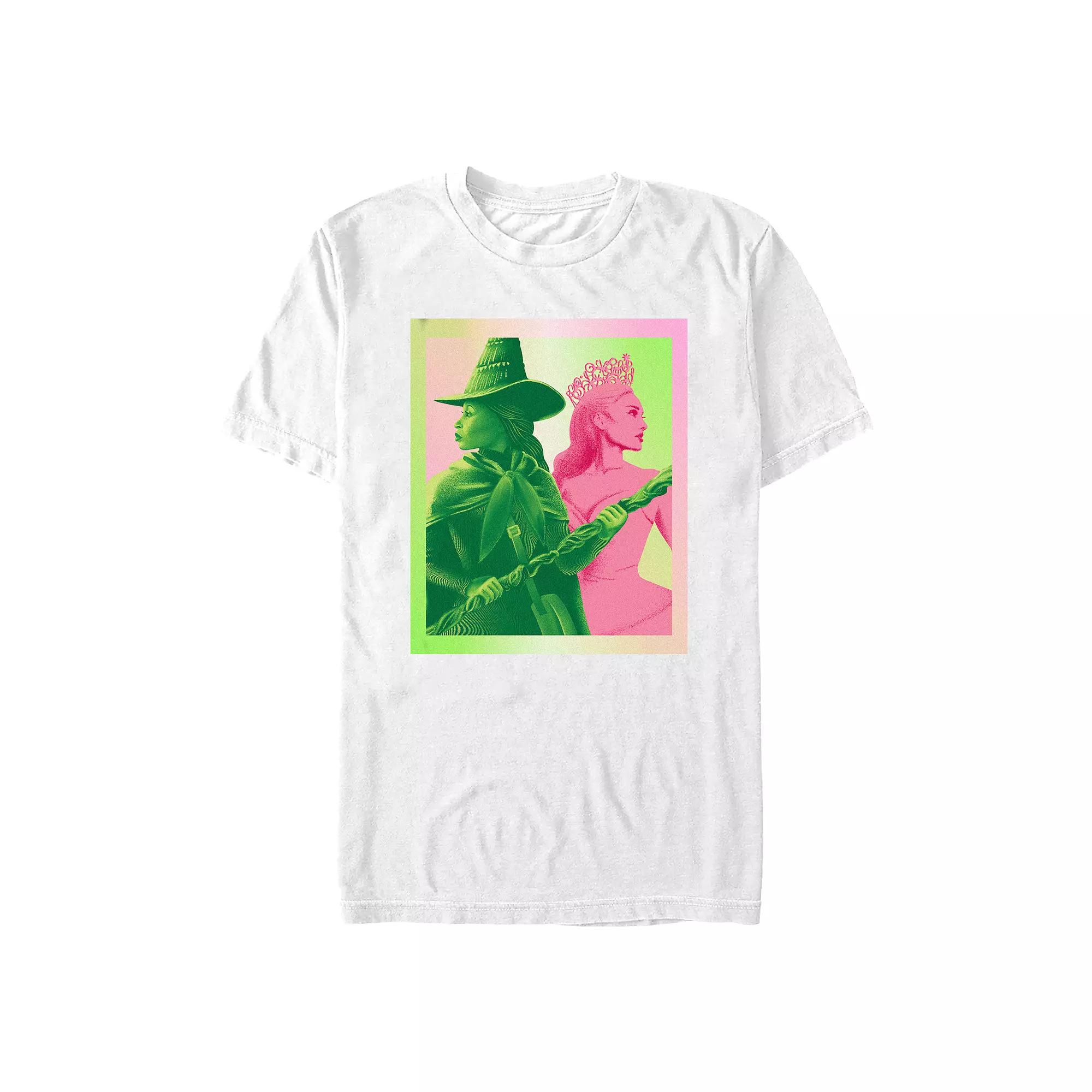Men's Wicked Elphaba And Glinda Profile Portrait Graphic Tee,  Product Image