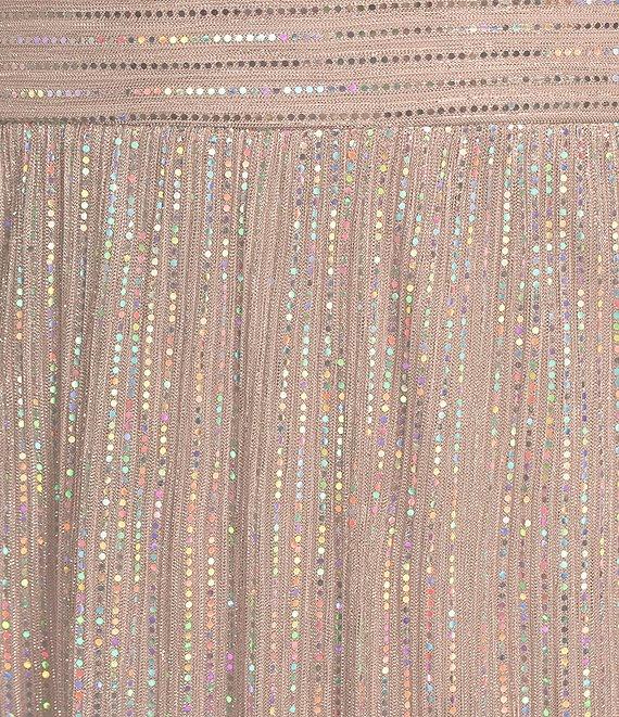 R & M Richards 3/4 Sleeve Surplice V-Neck Matte Jersey Chiffon 2-Piece Jacket Dress Product Image