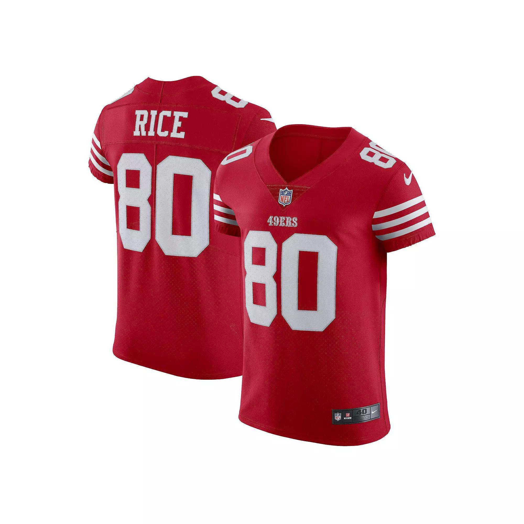 Men's Nike Jerry Rice Scarlet San Francisco 49ers Vapor Elite Retired Player Jersey,  Product Image