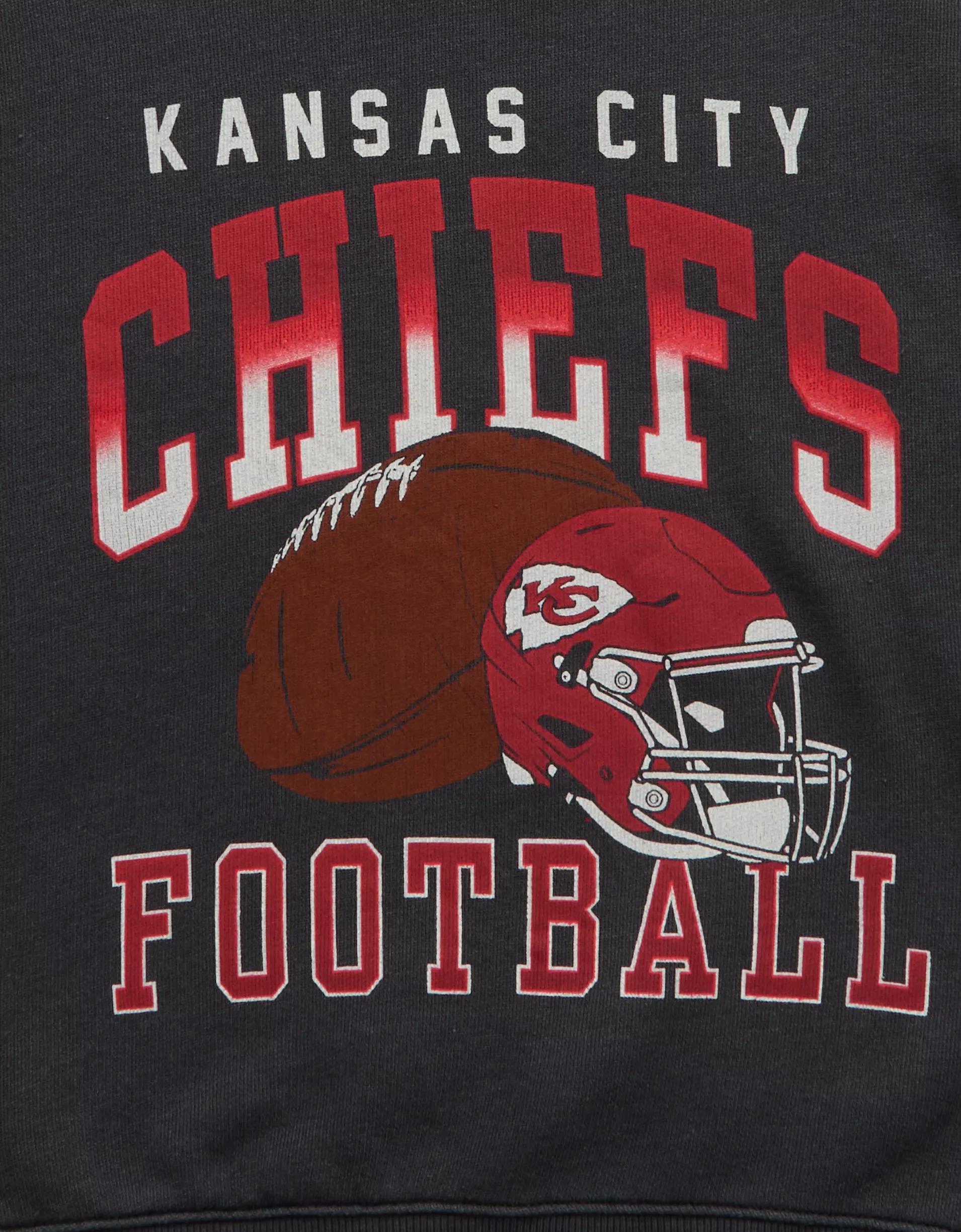 AE NFL Kansas City Chiefs Graphic Relaxed Fit Sweatshirt Product Image
