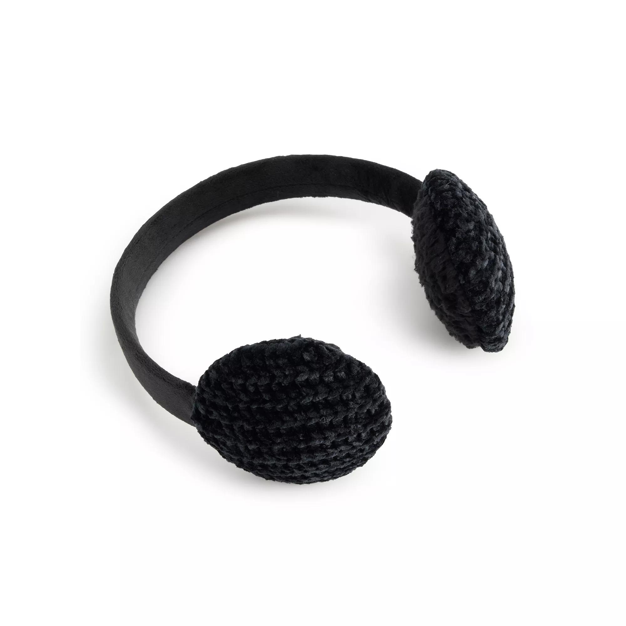 Women's Cuddl Duds Chenille Earmuffs, Speckle Oatmeal Product Image