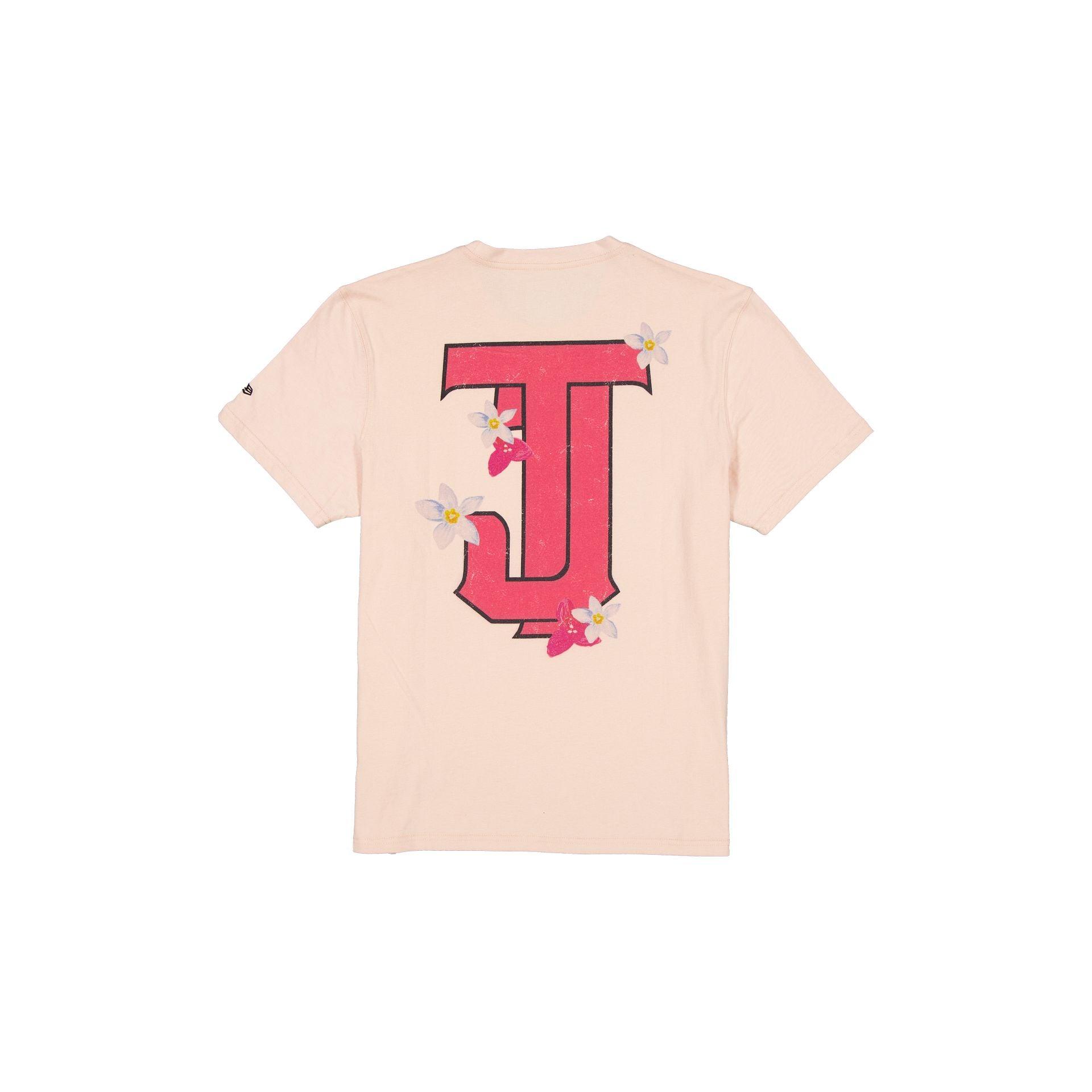 Toros de Tijuana Pale Pink Floral T-Shirt Male Product Image