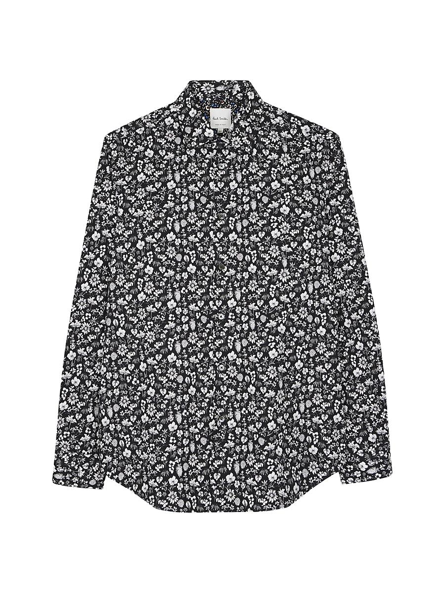 Mens Tailored-Fit Floral Shirt Product Image