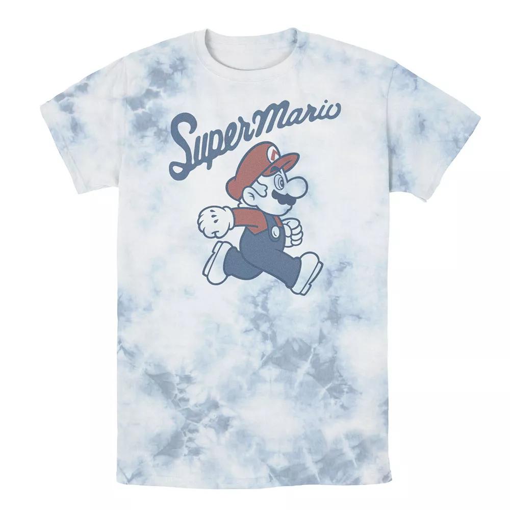 Men's Nintendo Super Mario Tee, Size: Large, White Blue Product Image