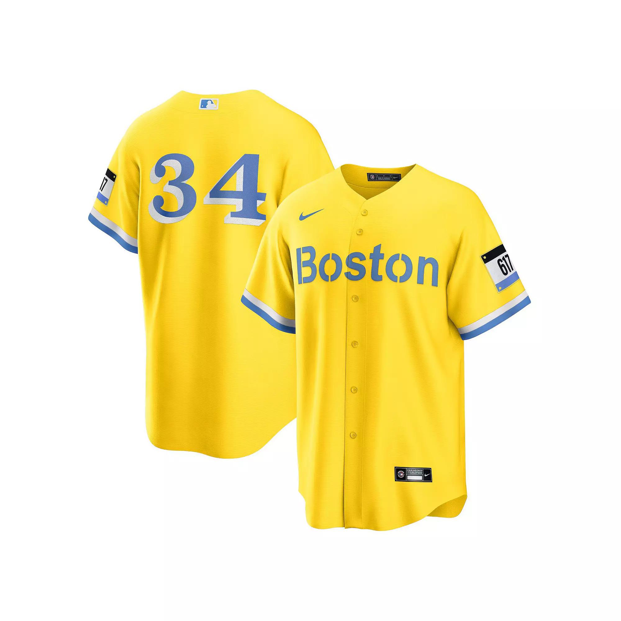 Men's Nike David Ortiz Gold Boston Red Sox Retired Player City Connect Replica Jersey,  Product Image