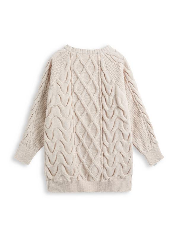 Oversized Cable Knit Sweater Product Image