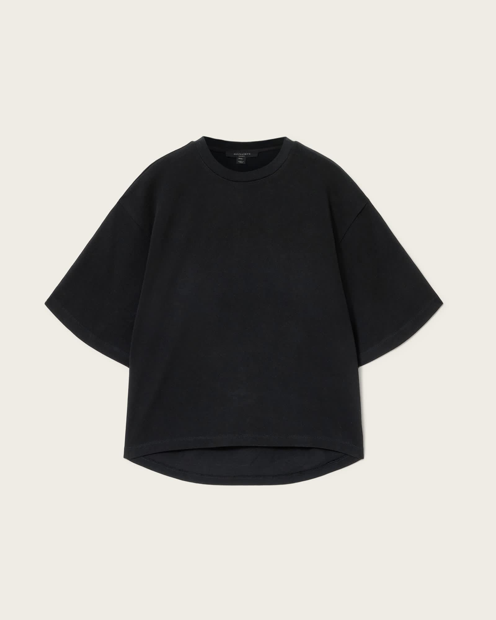 Esme Amelie Oversized T-Shirt Black | ALLSAINTS US Product Image