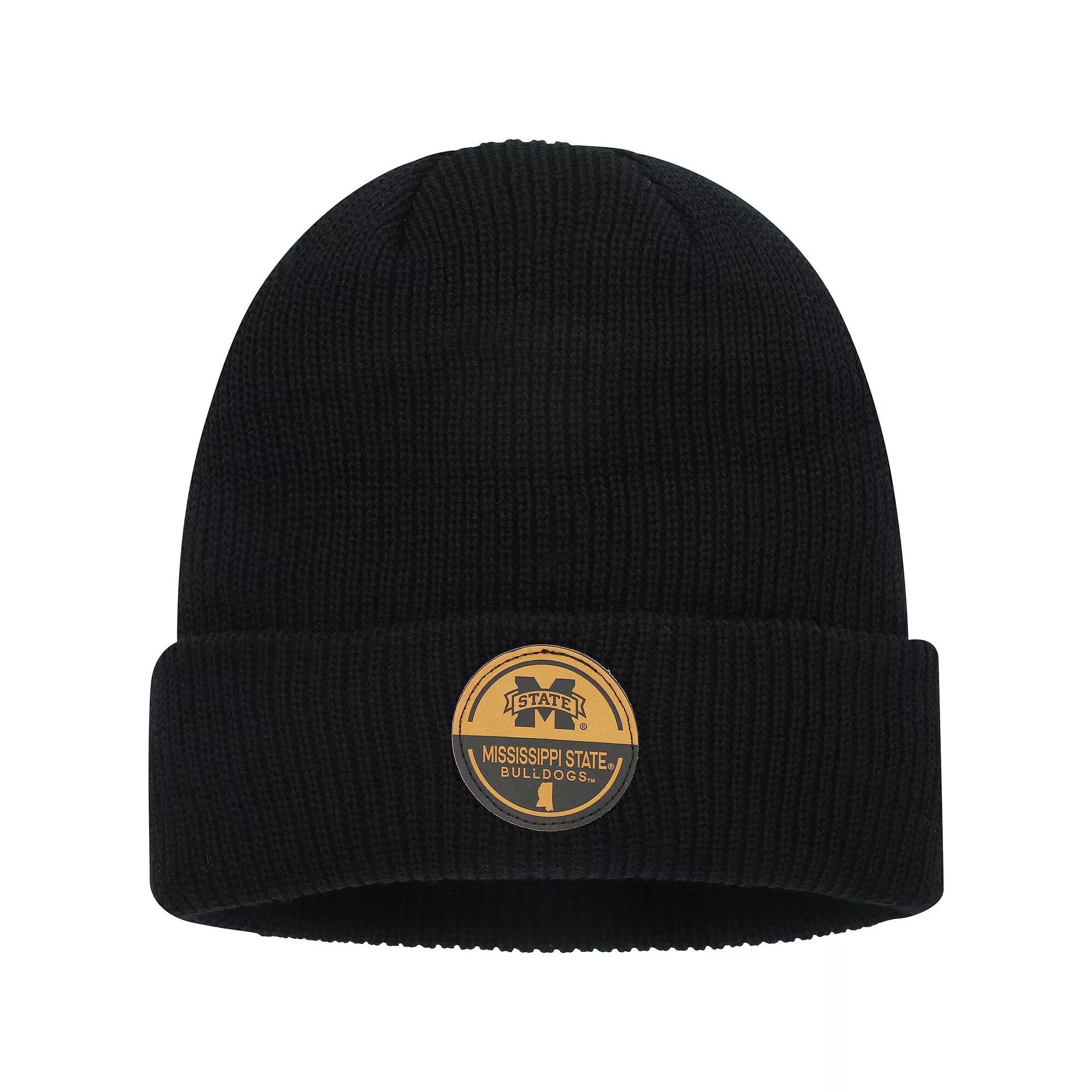 Men's Top of the World Black Mississippi State Bulldogs Elijah Cuffed Knit Hat, Mst Black Product Image