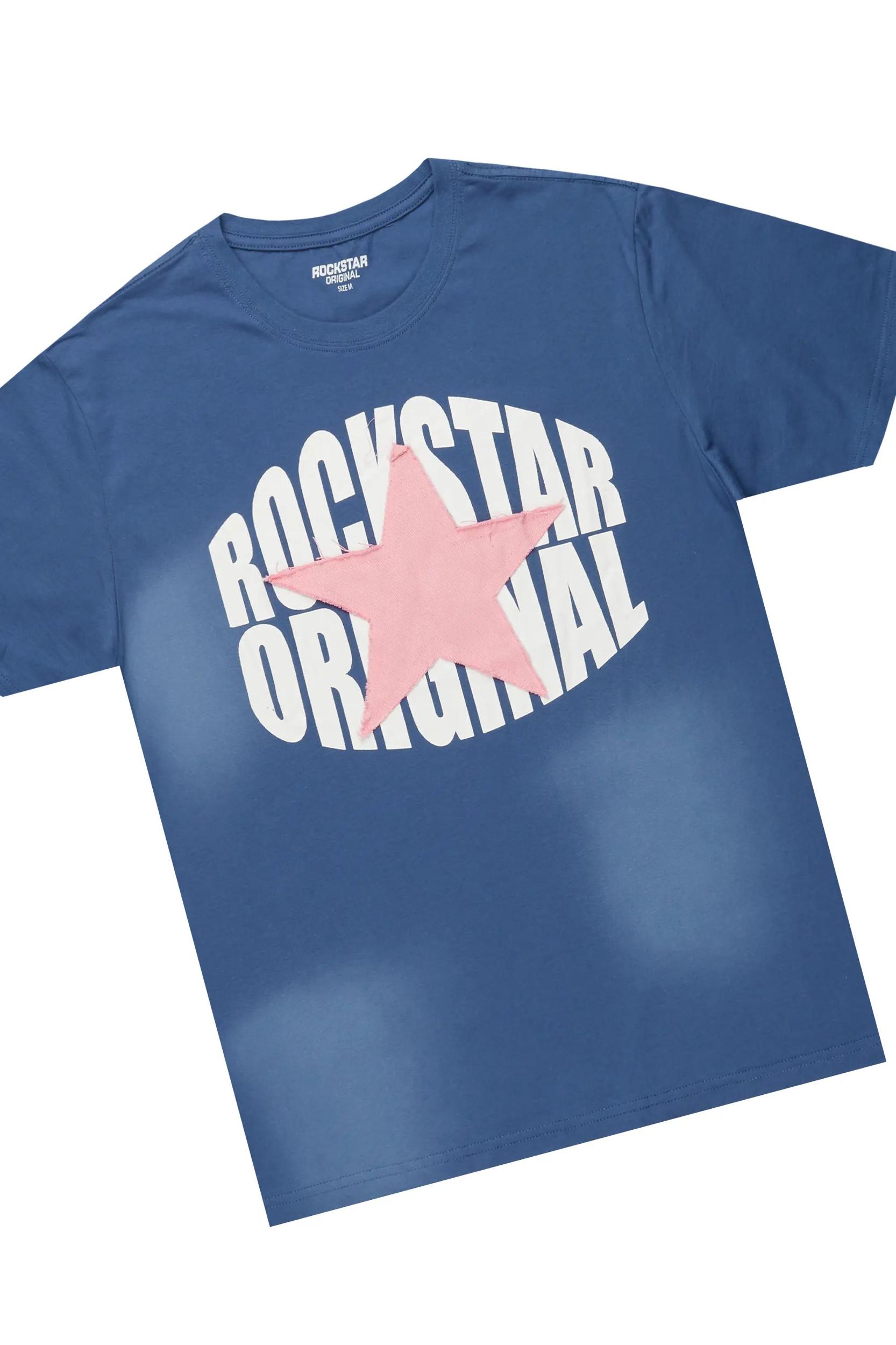 Kaliyah Navy T-Shirt Trackset Female Product Image