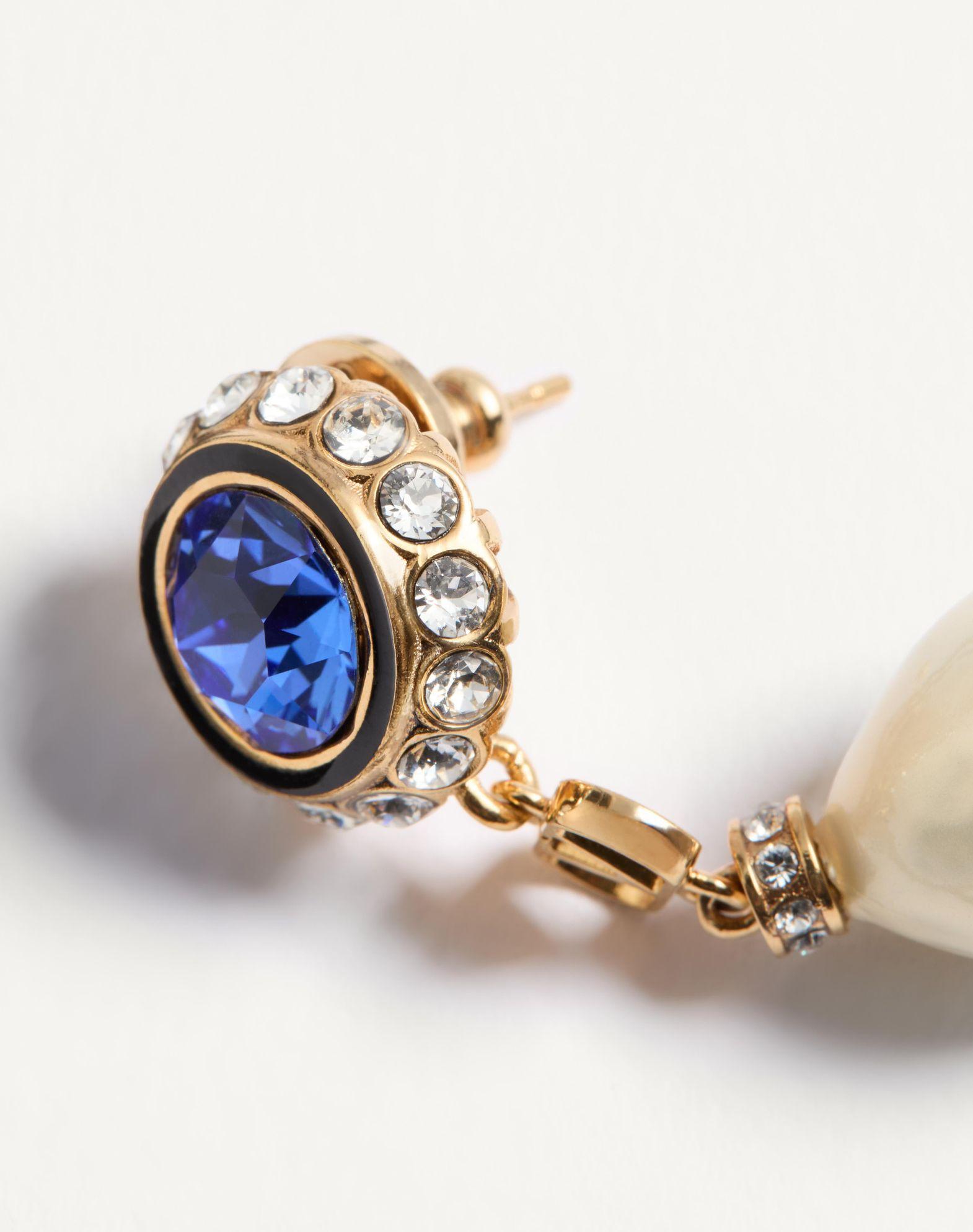 Vlogo Signature Earrings In Metal, Enamel, Pearls And Crystals Product Image