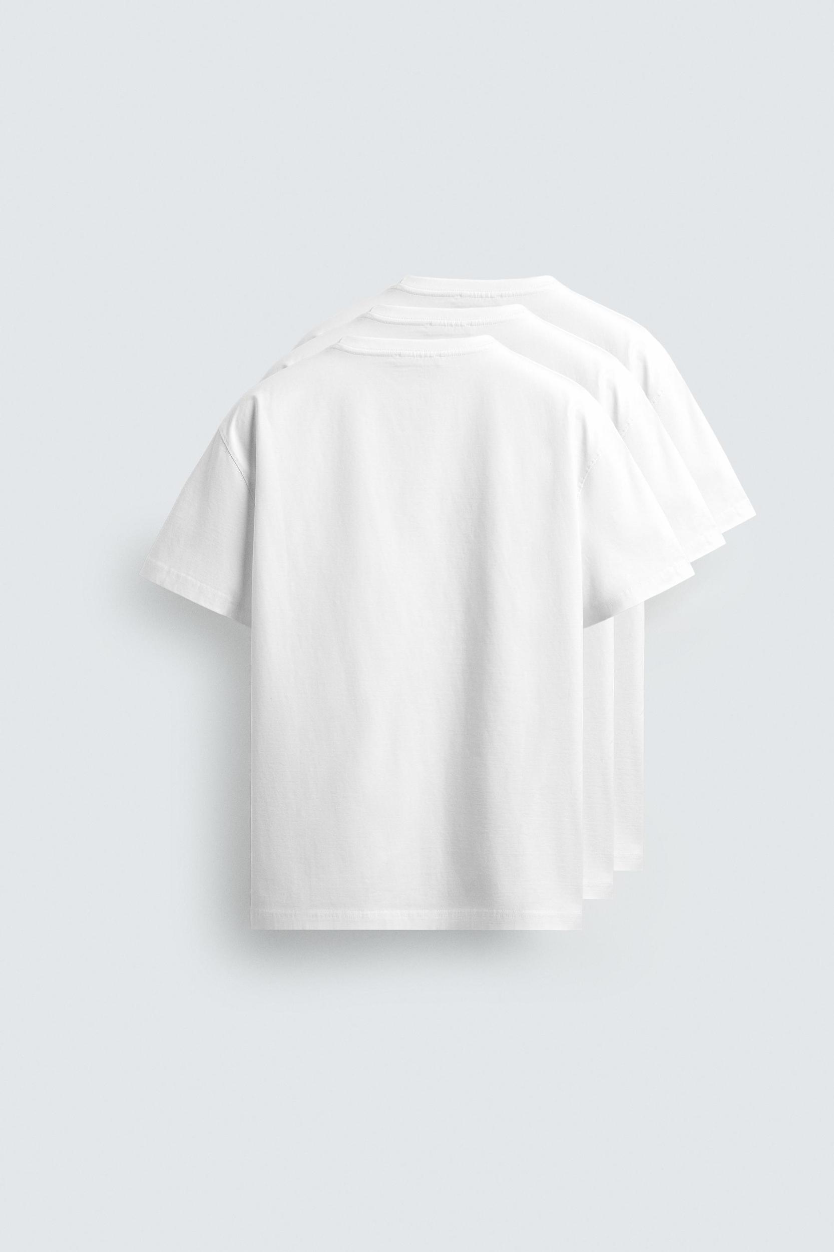 THREE-PACK OF BASIC MEDIUM WEIGHT T-SHIRTS /02 Product Image