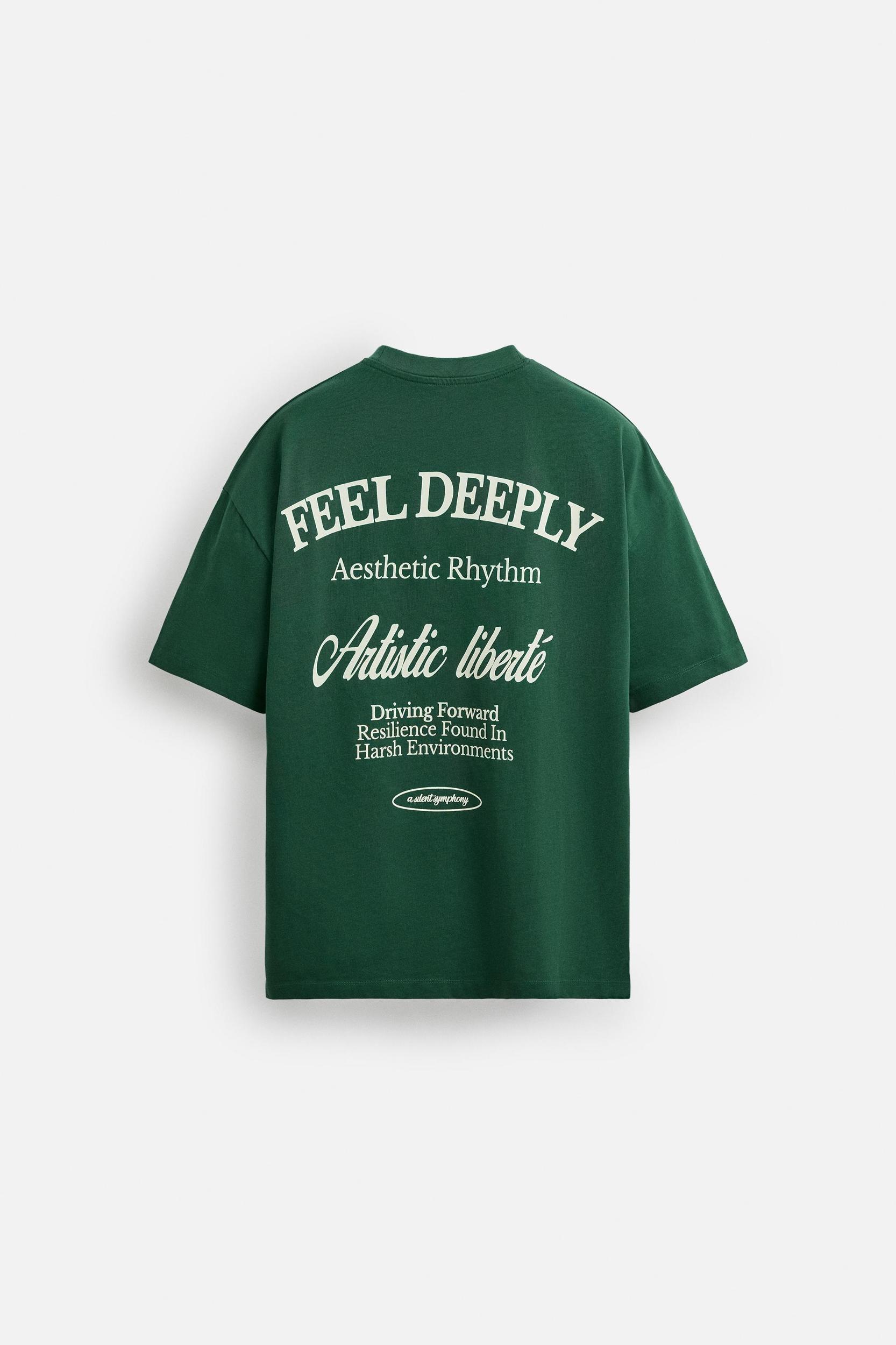 PRINTED TEXT T-SHIRT Product Image