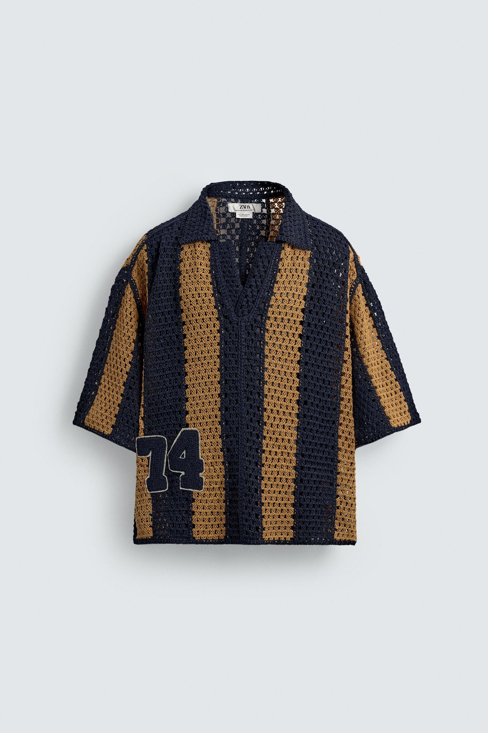 CROCHET PATCH SHIRT Product Image