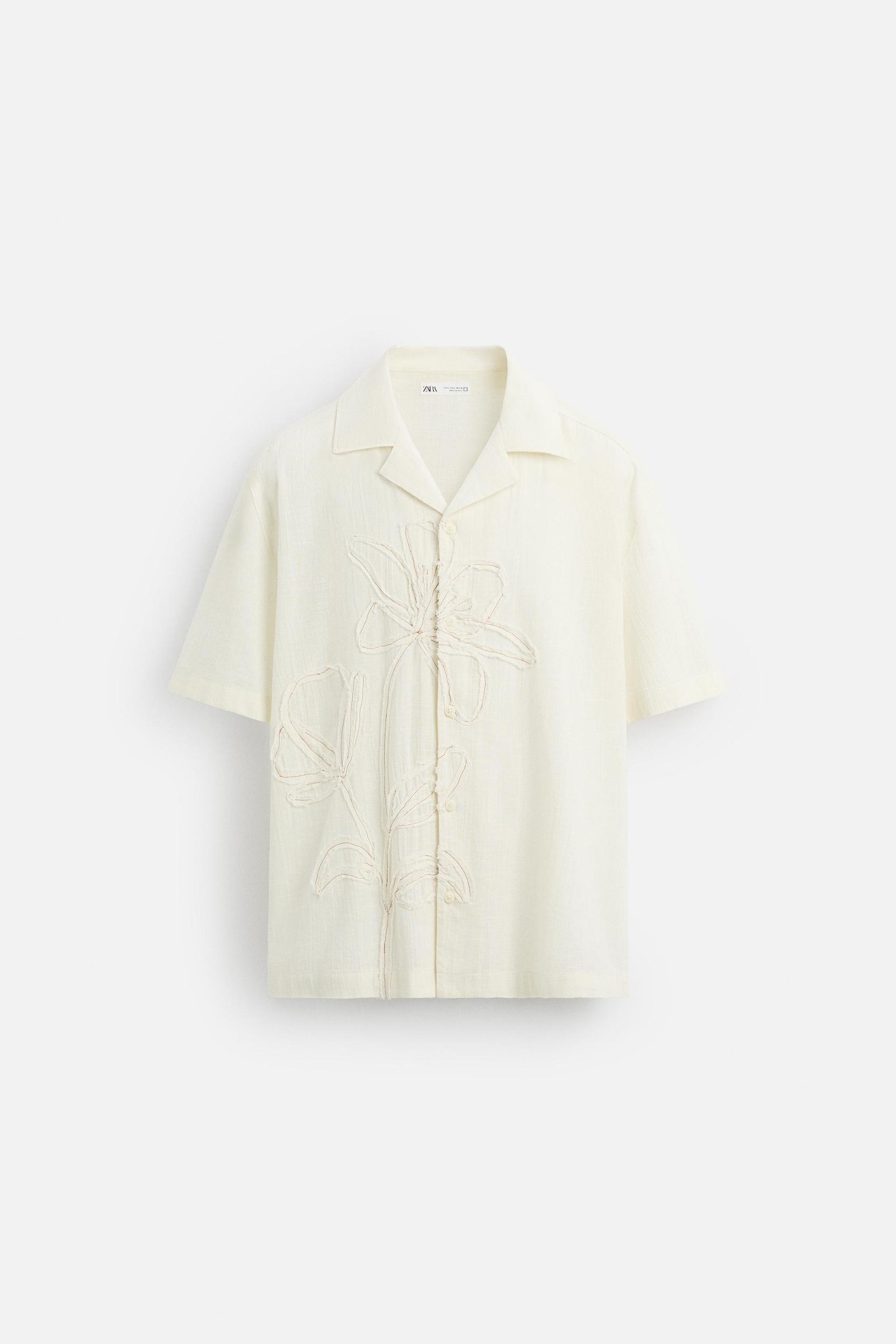 FLORAL EMBROIDERED SHIRT Product Image