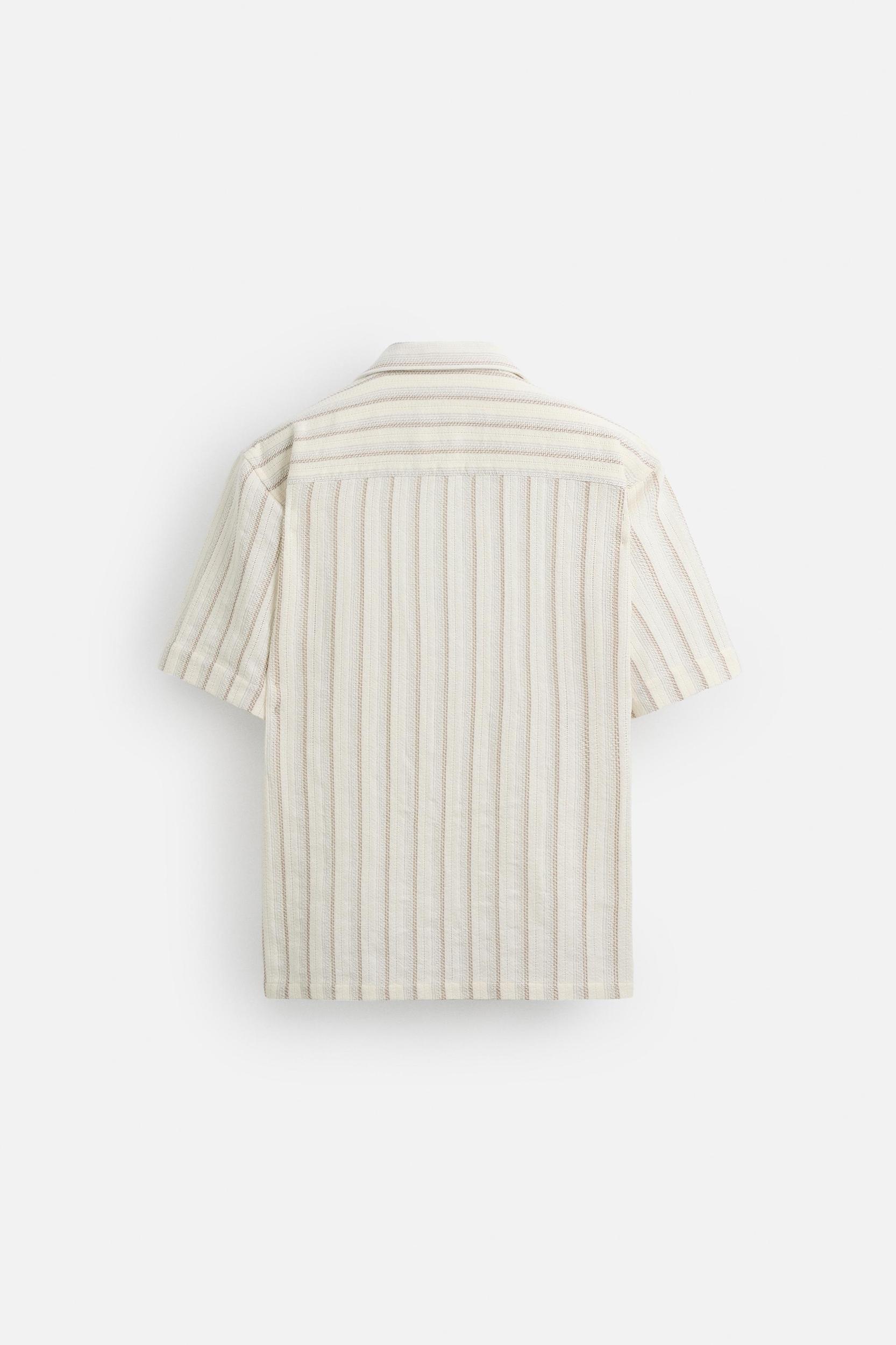 TEXTURED STRIPE SHIRT Product Image