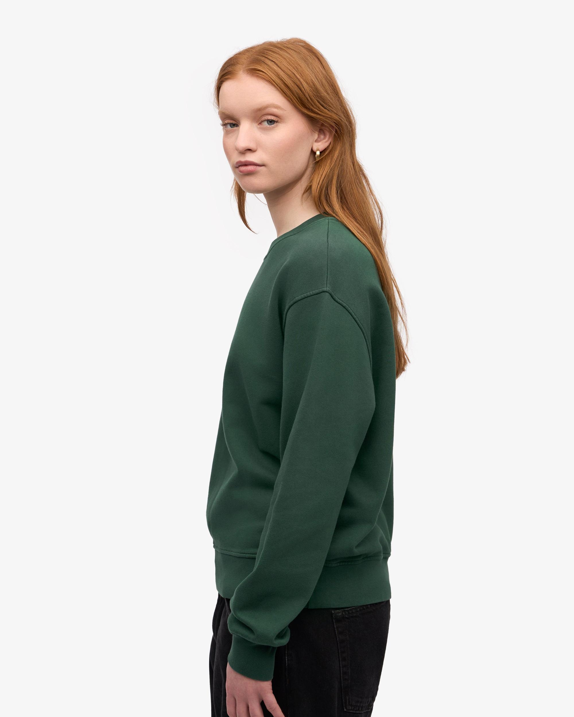 Women Classic Organic Crew - Emerald Green Product Image