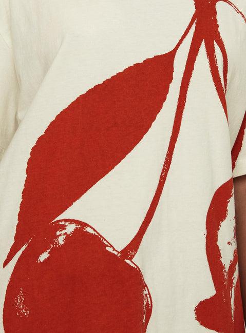 Cherrie Amore Oversized Tee White Product Image