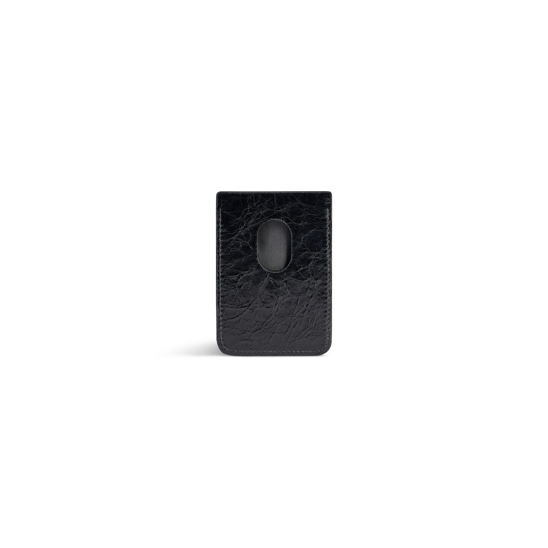 Men's Monaco Magnet Card Holder  in Black Product Image