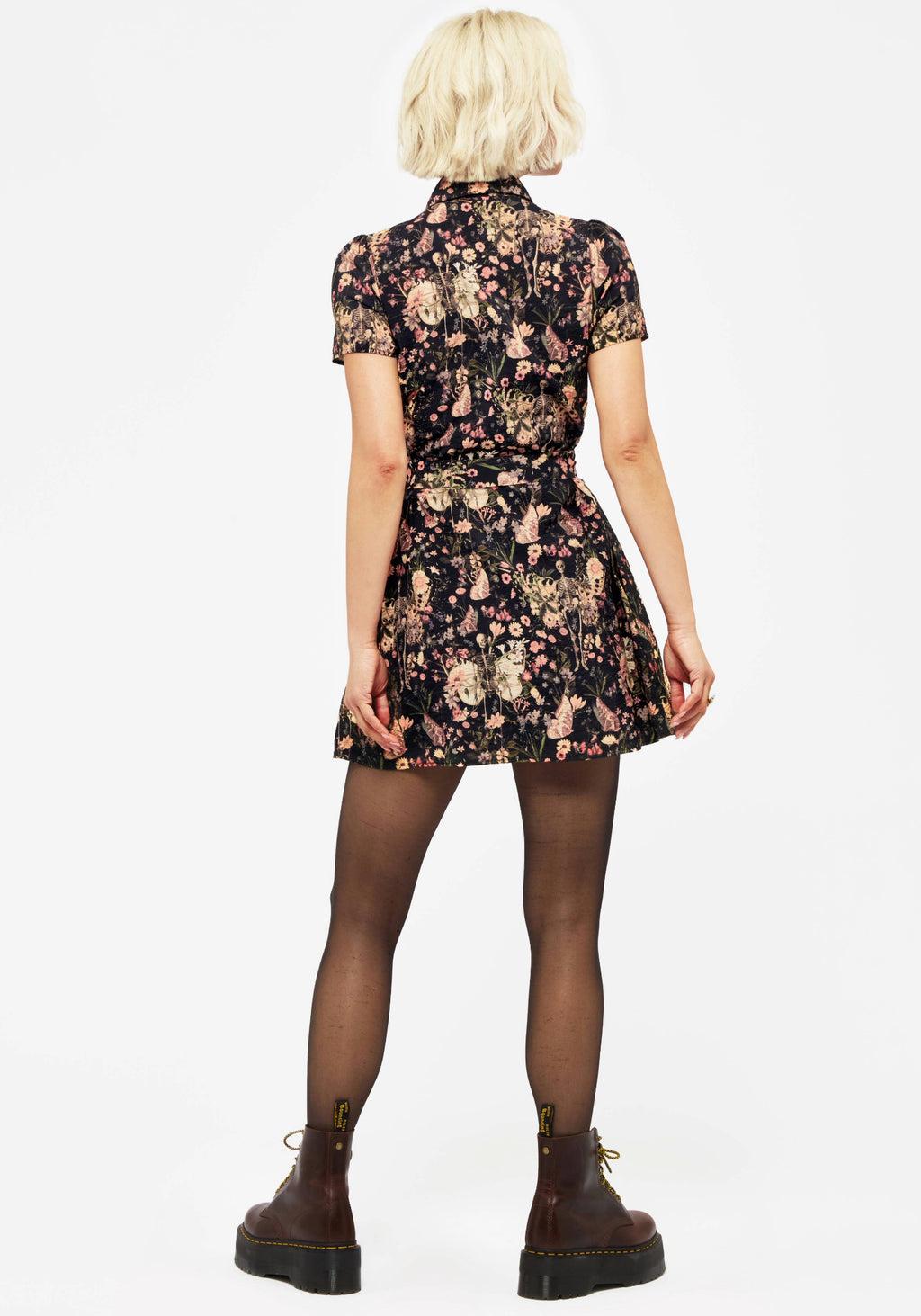 Pixie Floral Print Mini Shirt Dress Product Image