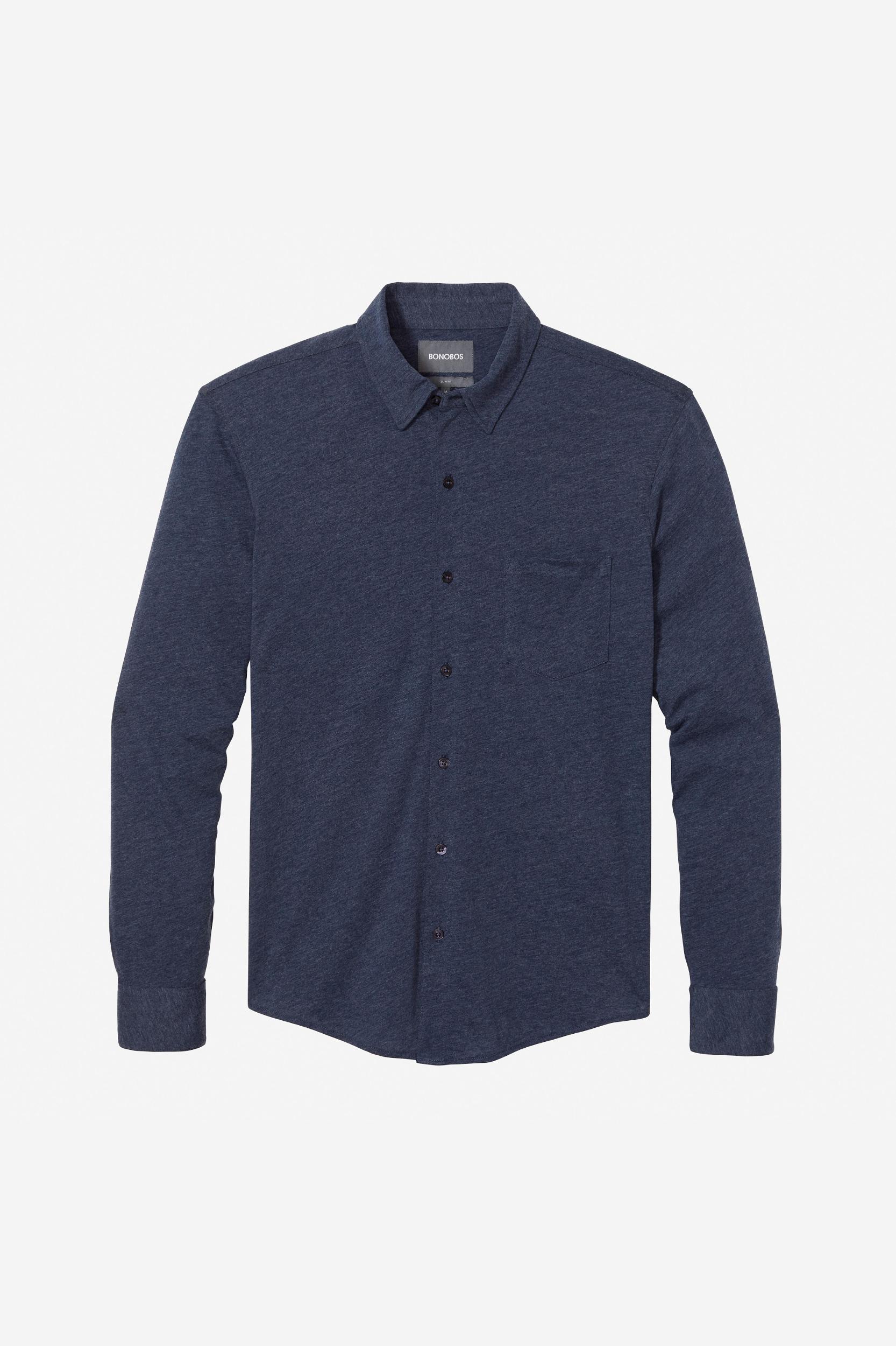 Knit Button-Down Product Image