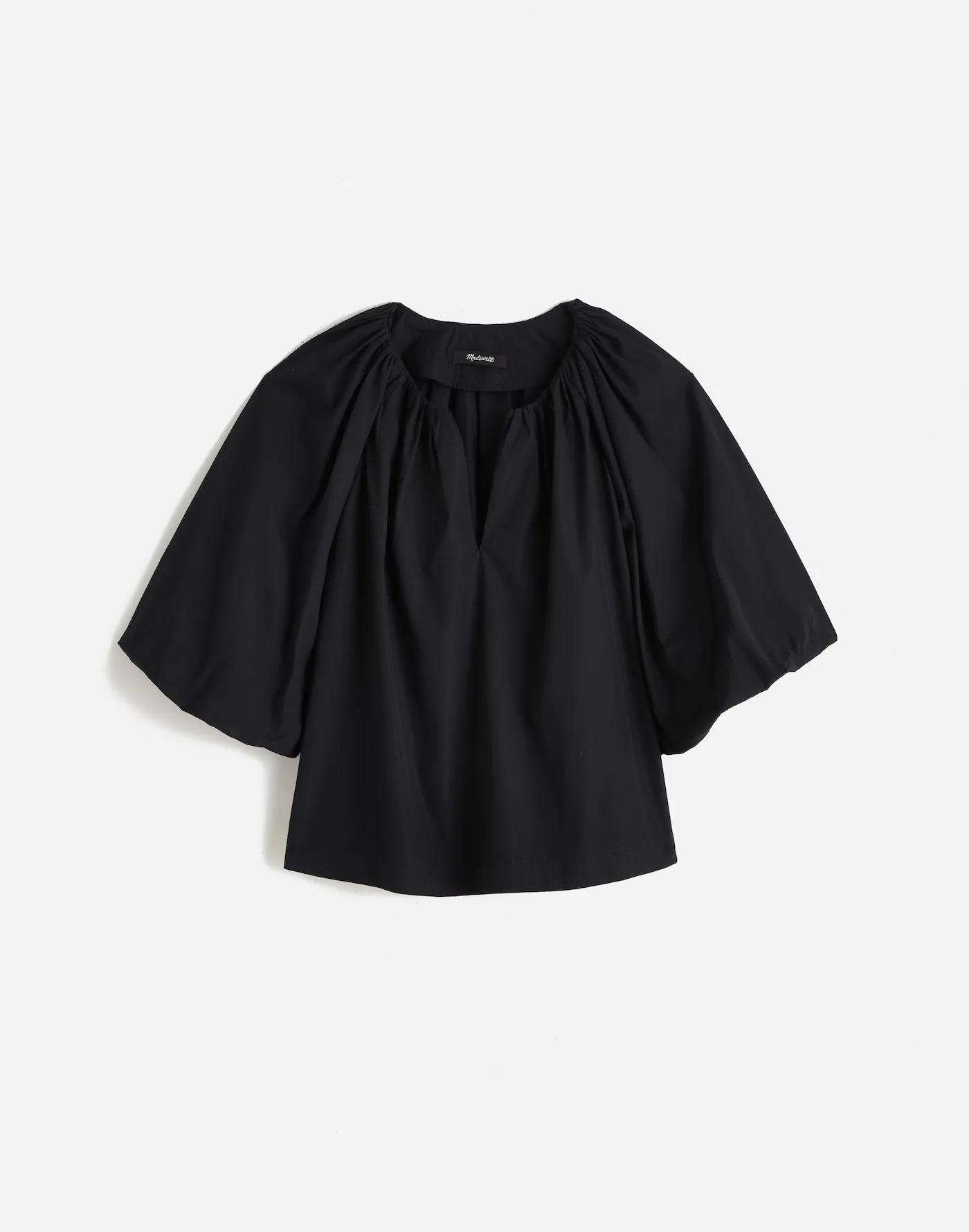 Bubble-Sleeve Top in Poplin Product Image