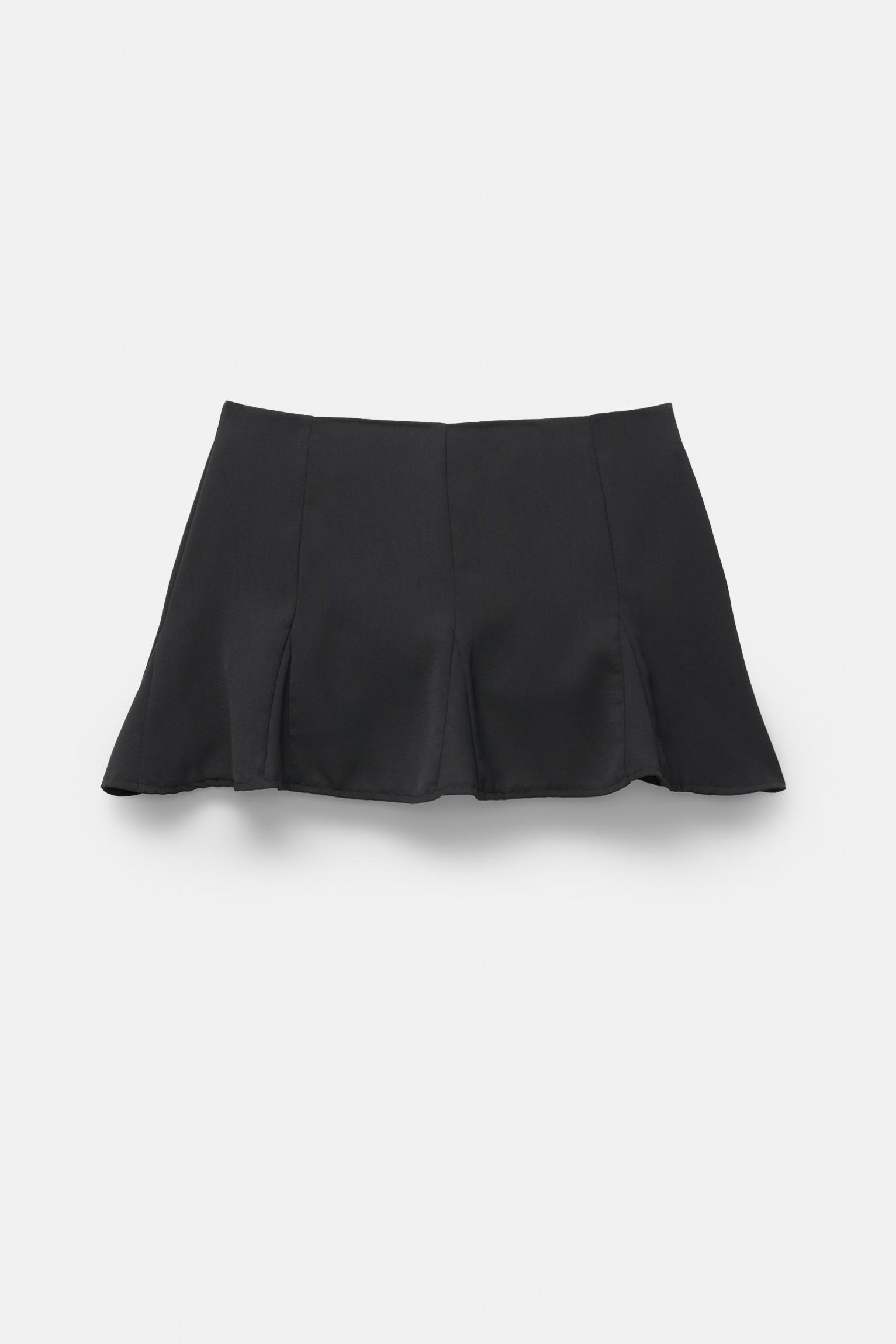 Flared godet mini skirt Product Image