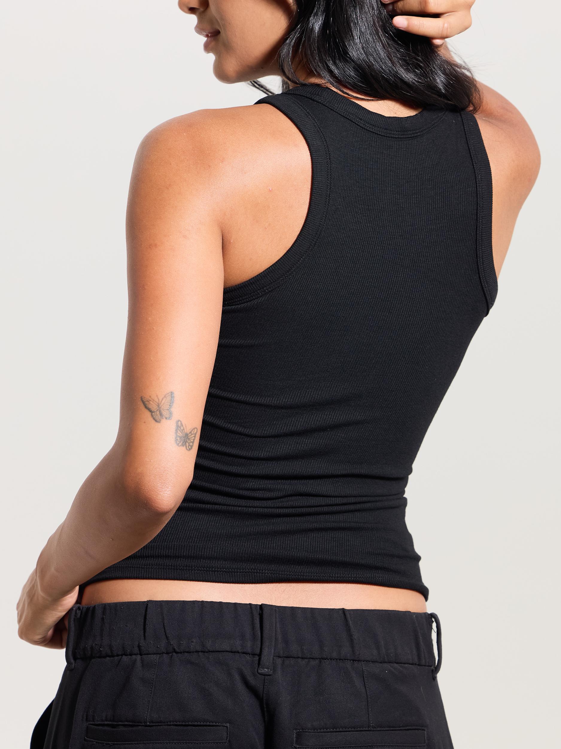 Chunky Binding Ribbed High Neck Brami (Full Length) Product Image