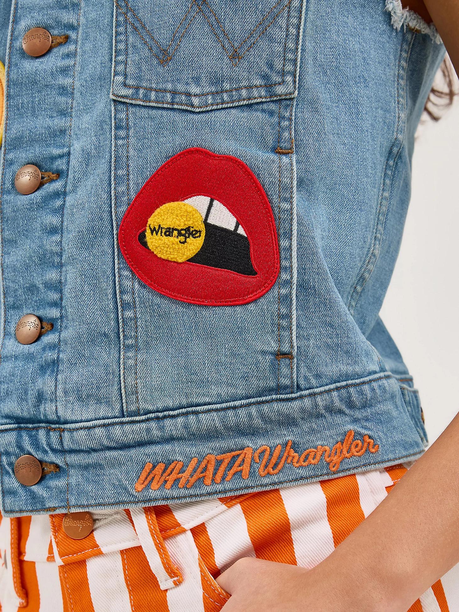 Wrangler x Whataburger Women's Cut-Off Vest | Women's JACKETS & OUTERWEAR | Wrangler® Product Image