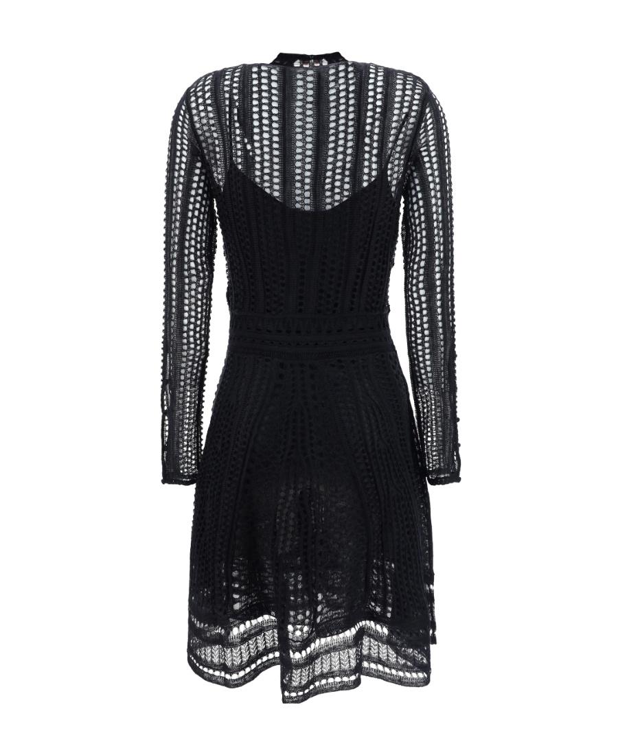 CHLOÉ Black Linen Blend Mini Dress Product Image