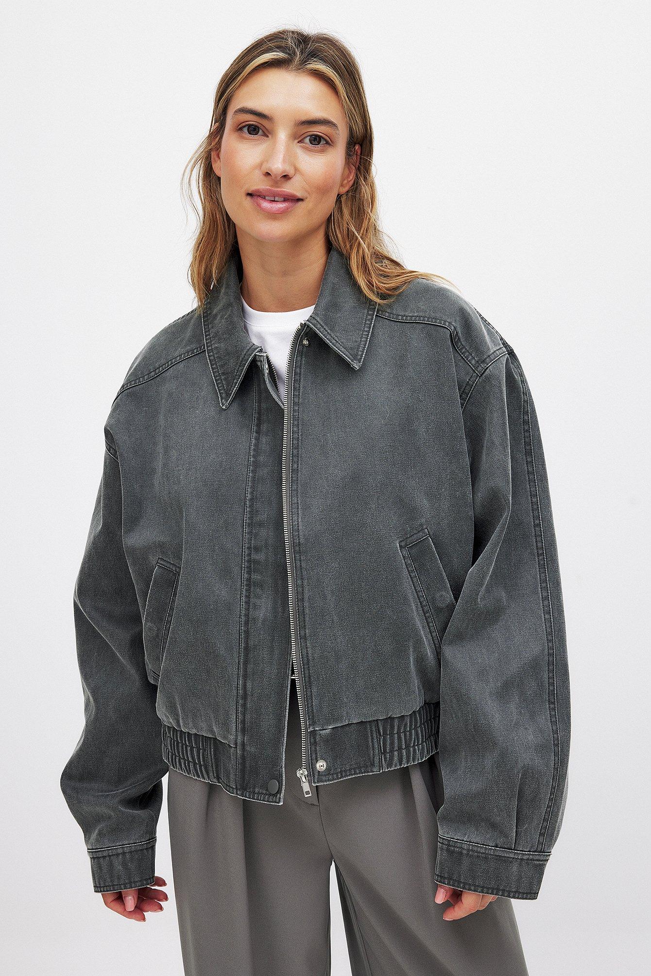Washed Out Bomber Jacket Product Image