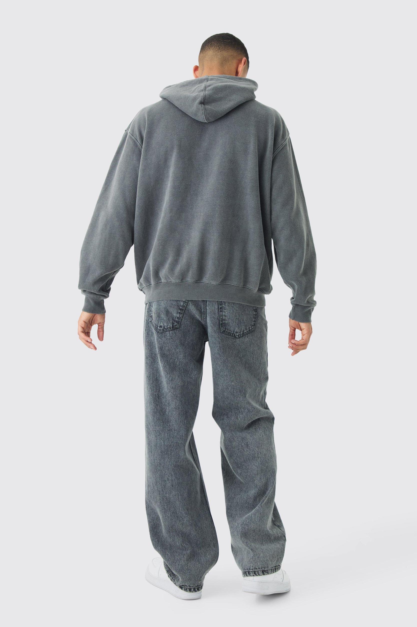 Regular Fit Homme Print Hoodie | boohooMAN USA Product Image