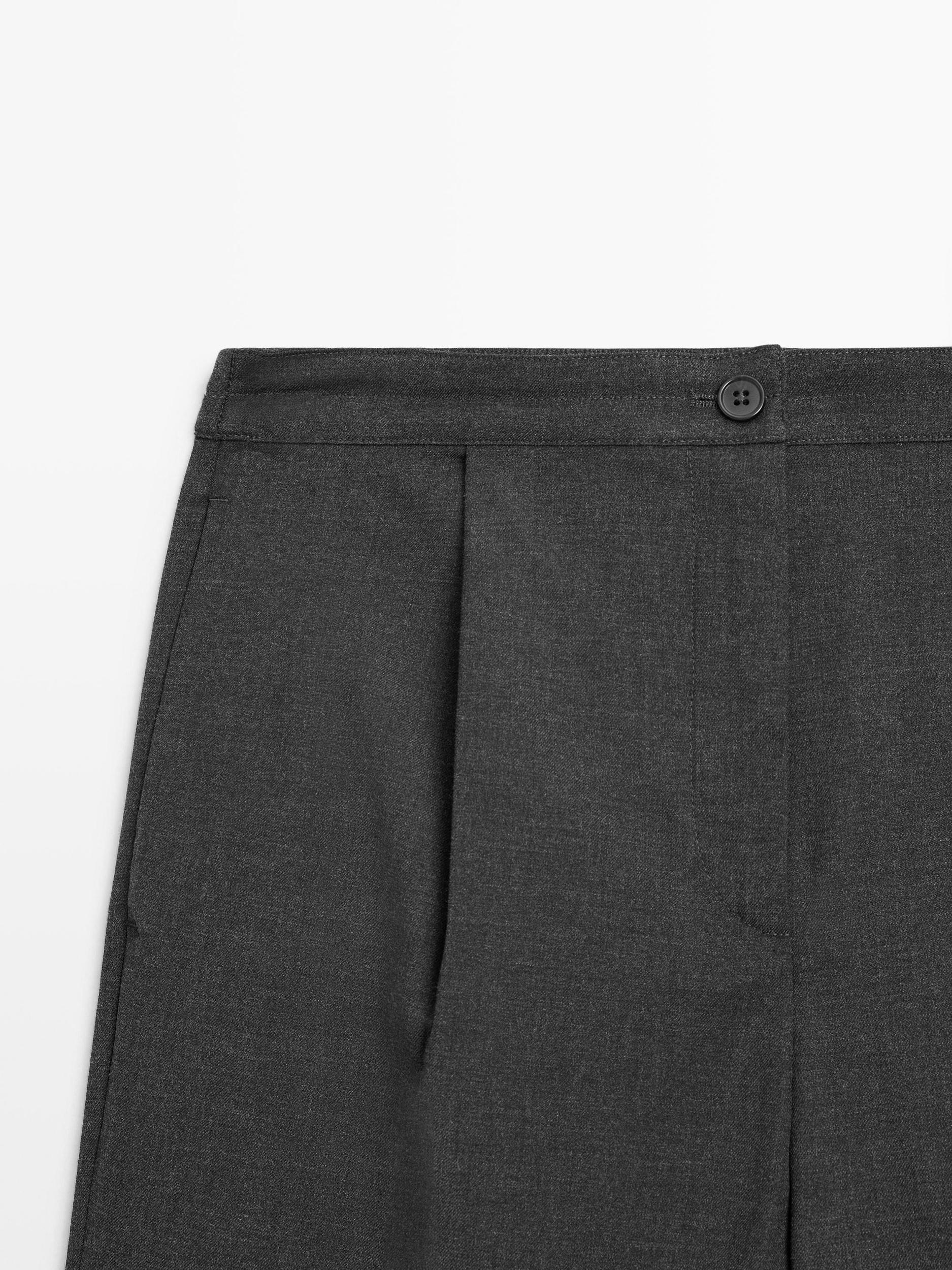 Dart trousers with elastic waistband Product Image